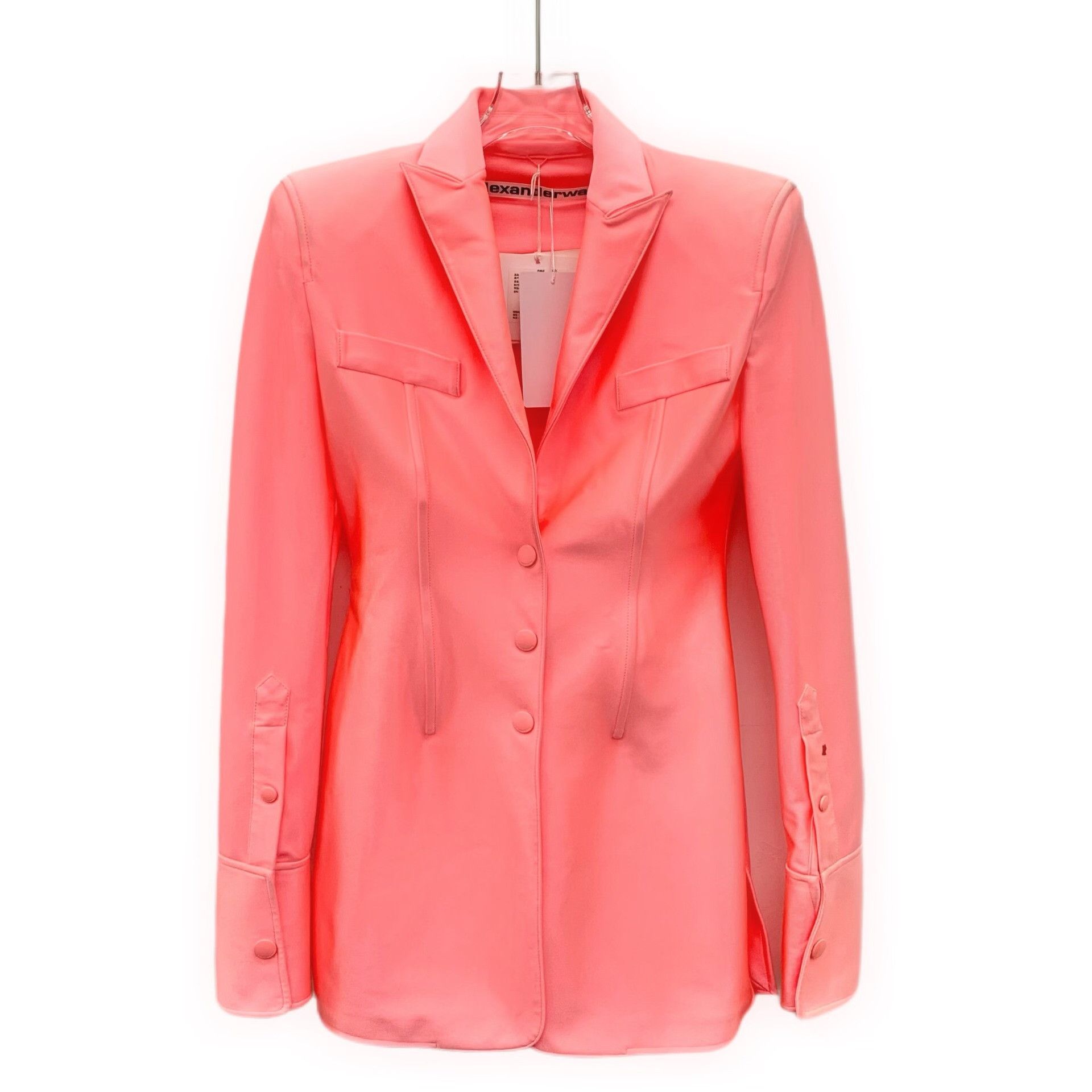Alexander Wang Alexander Wang Pink Single-Breasted Blazer Size 0 Size XXS / US 00 / IT 34 - 2 Thumbnail