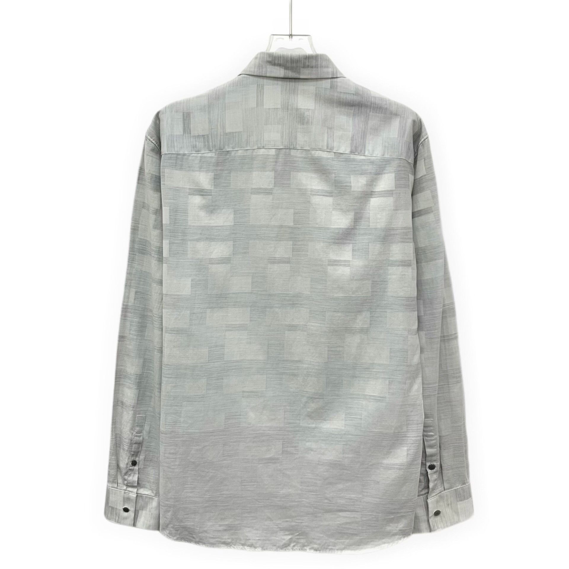 Calvin Klein Calvin Klein Gray Checkered Long Sleeve Shirt M Size US M / EU 48-50 / 2 - 3 Thumbnail