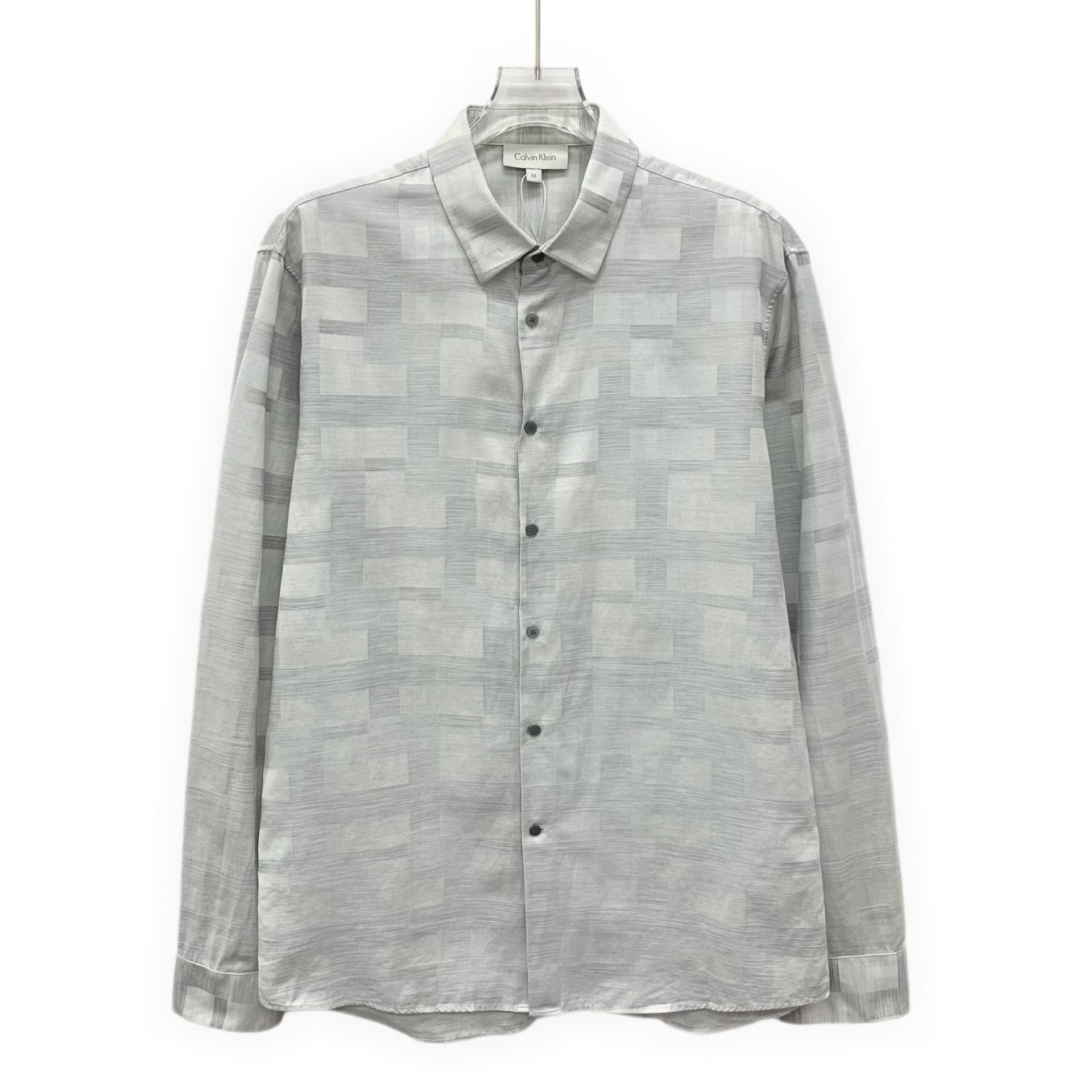Calvin Klein Calvin Klein Gray Checkered Long Sleeve Shirt M Size US M / EU 48-50 / 2 - 2 Thumbnail