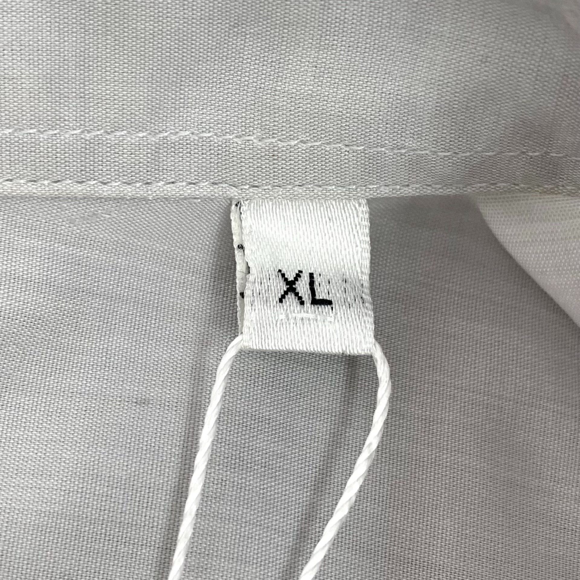Armani Collezioni Armani Collezioni Logo Gray Cotton Shirt XL Size US XL / EU 56 / 4 - 8 Thumbnail