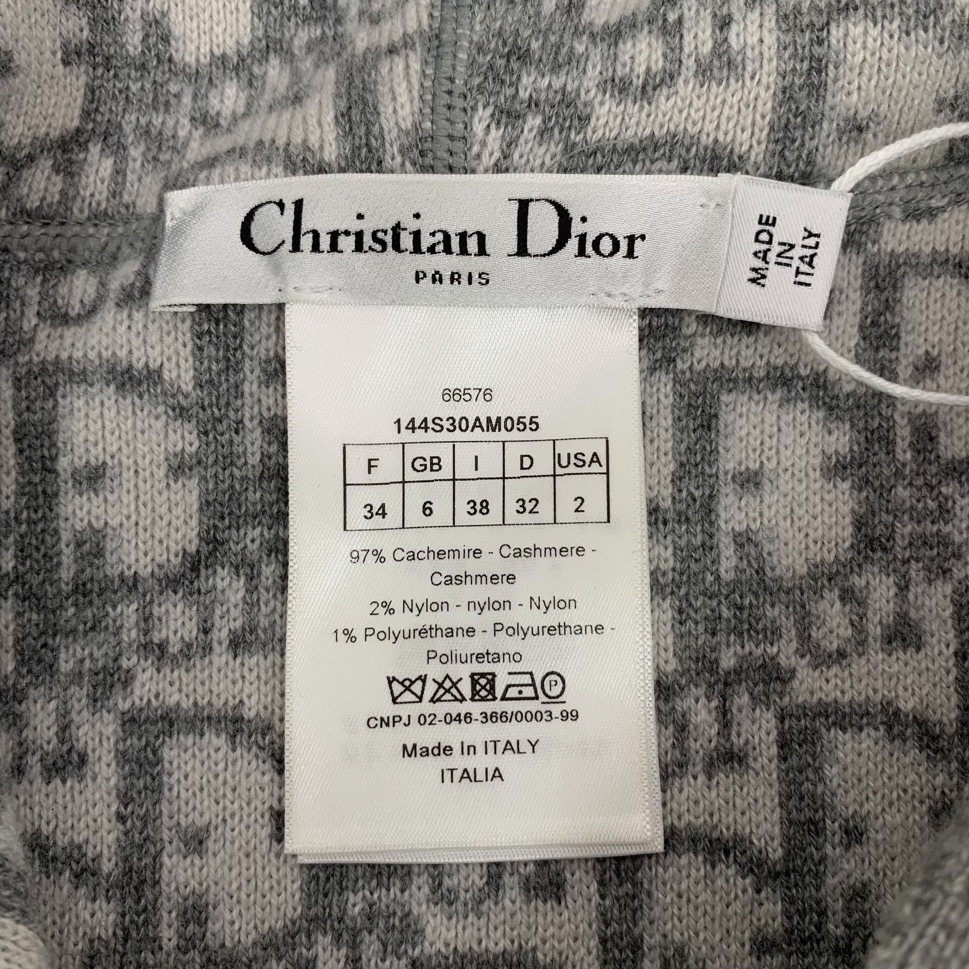 Dior Dior Oblique Cashmere Hooded Poncho Size FR 34 Size XS / US 0-2 / IT 36-38 - 6 Thumbnail