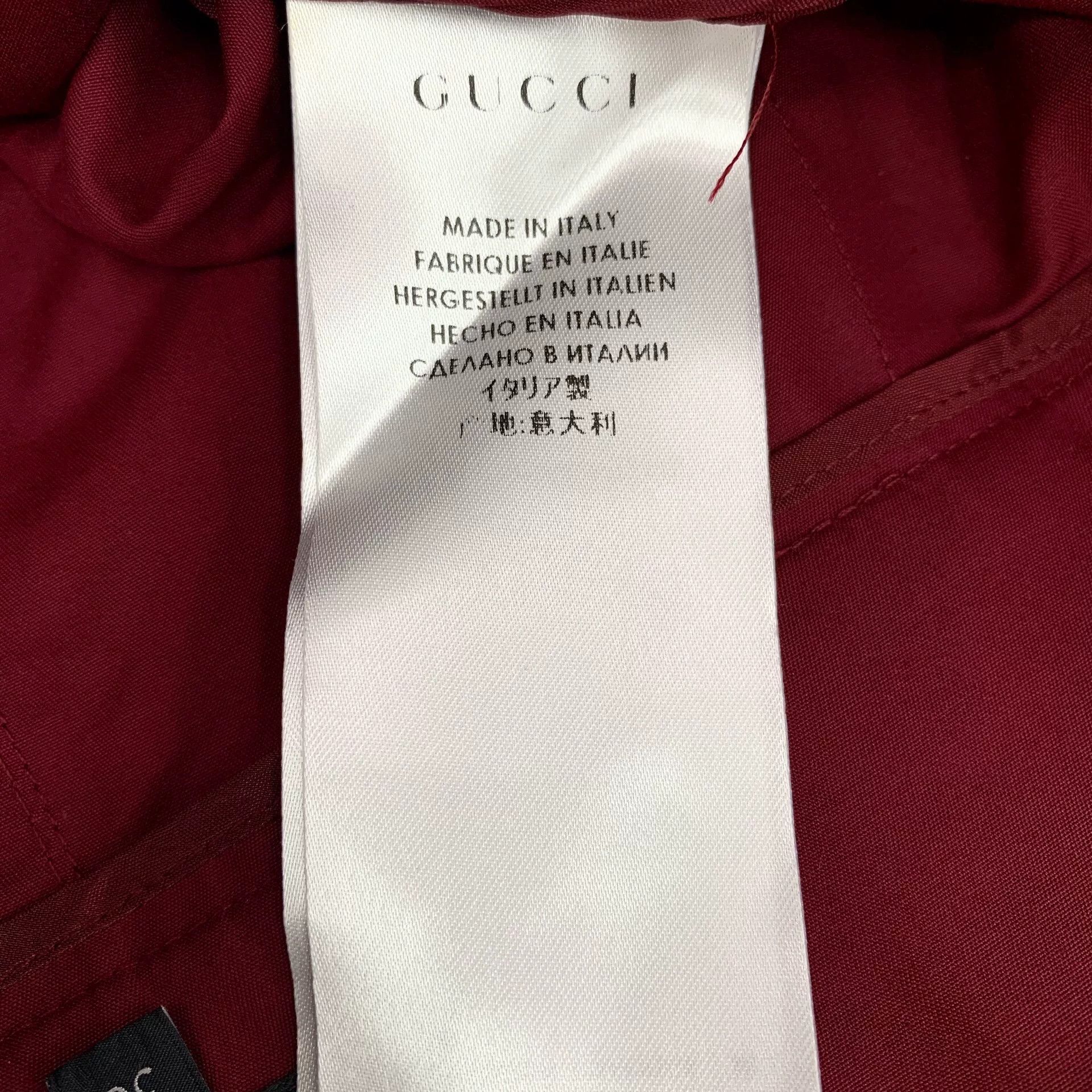 Gucci Gucci Red Cotton Button Detail Skirt 38 Size 26" / US 2 / IT 38 - 8 Thumbnail