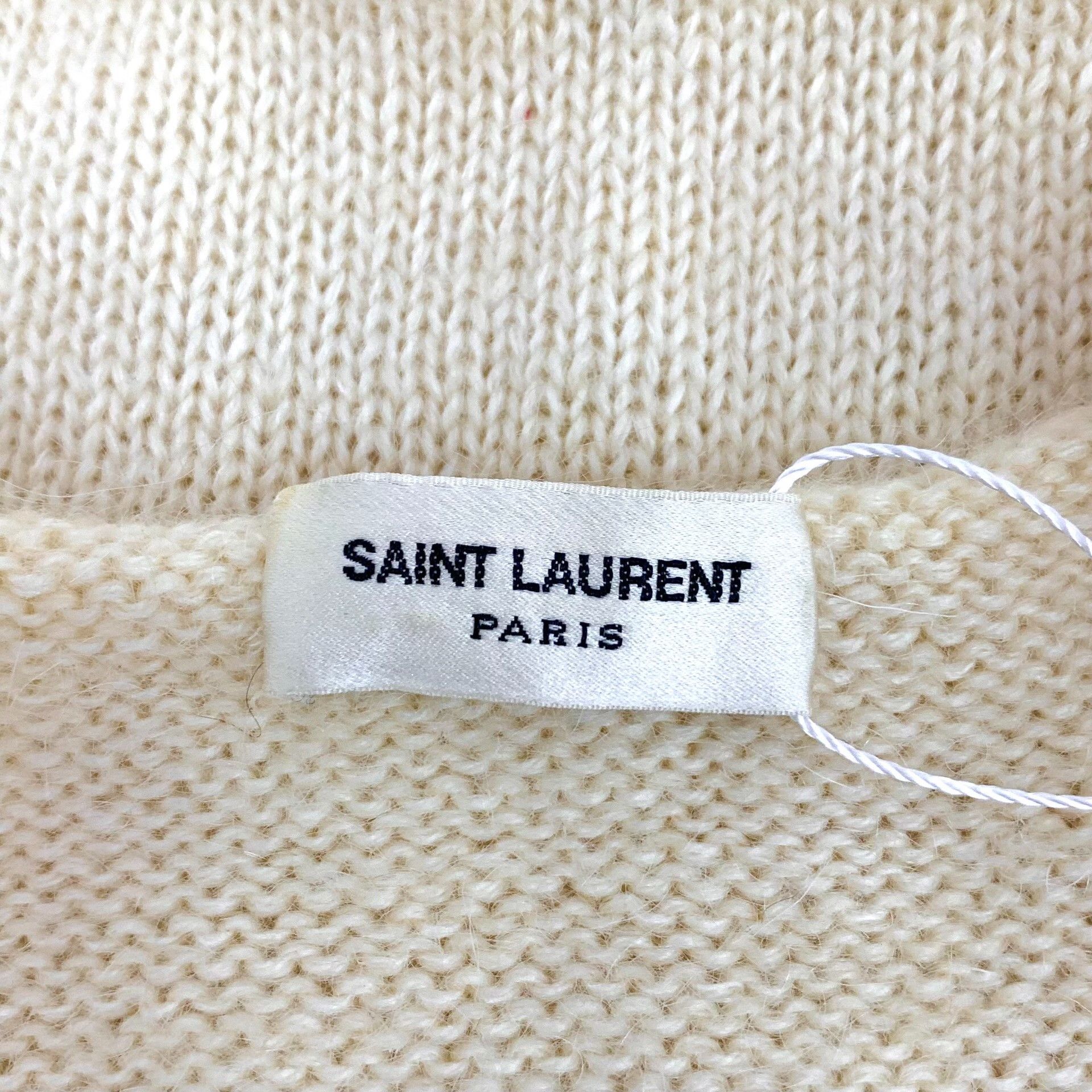 Saint Laurent Paris Saint Laurent Bow Sequin Mohair Wool Sweater S Size S / US 4 / IT 40 - 6 Thumbnail