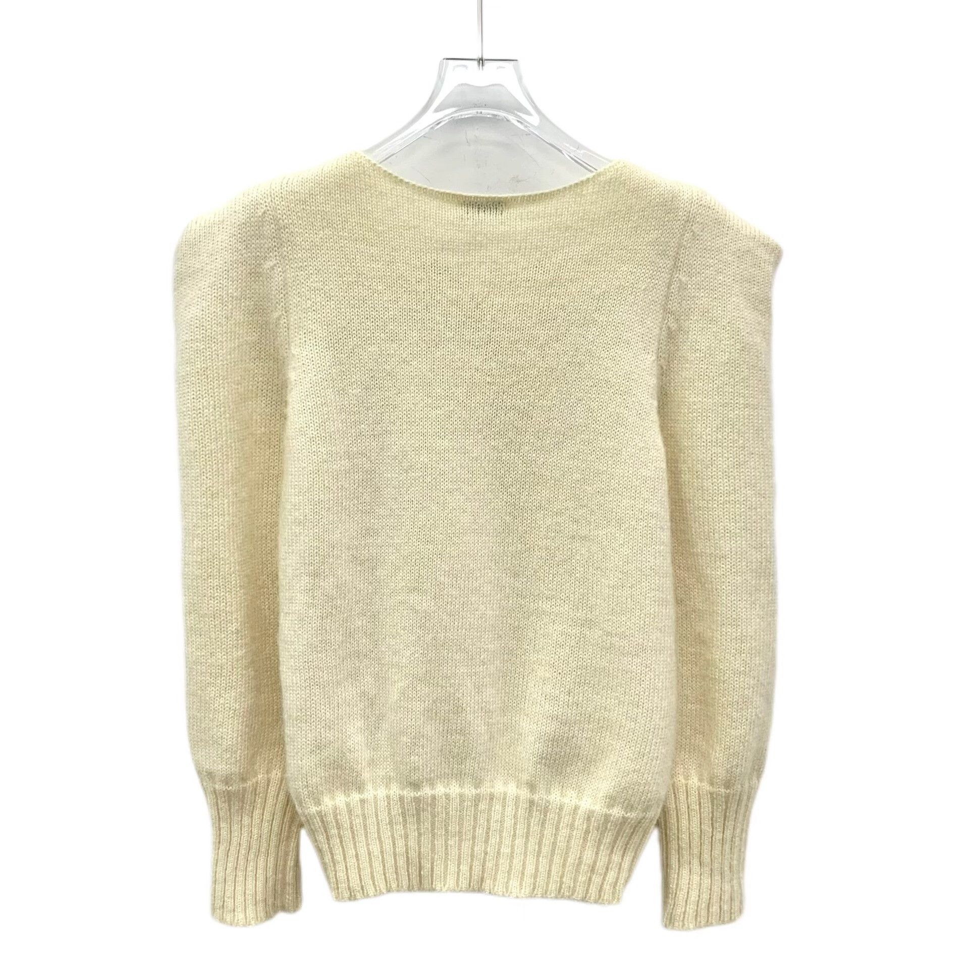 Saint Laurent Paris Saint Laurent Bow Sequin Mohair Wool Sweater S Size S / US 4 / IT 40 - 3 Thumbnail