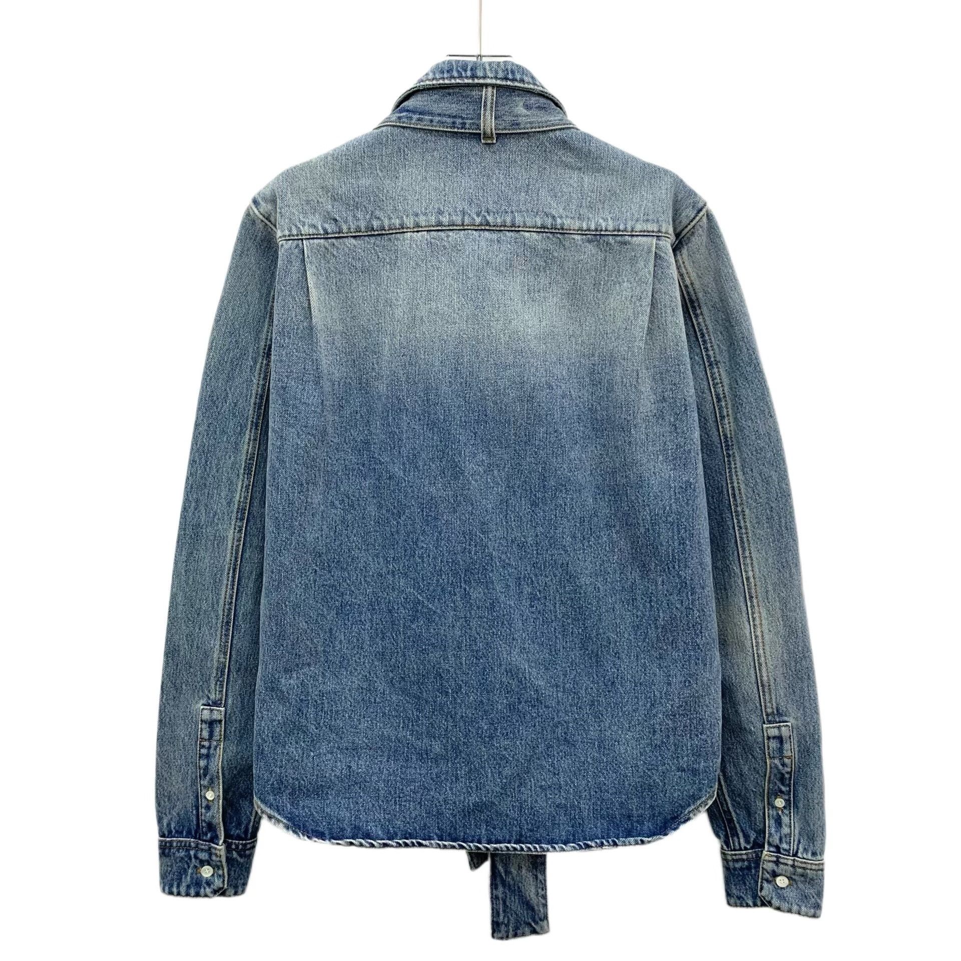 Loewe Loewe Bow Detail Denim Jacket 38 Size XS / US 0-2 / IT 36-38 - 3 Thumbnail