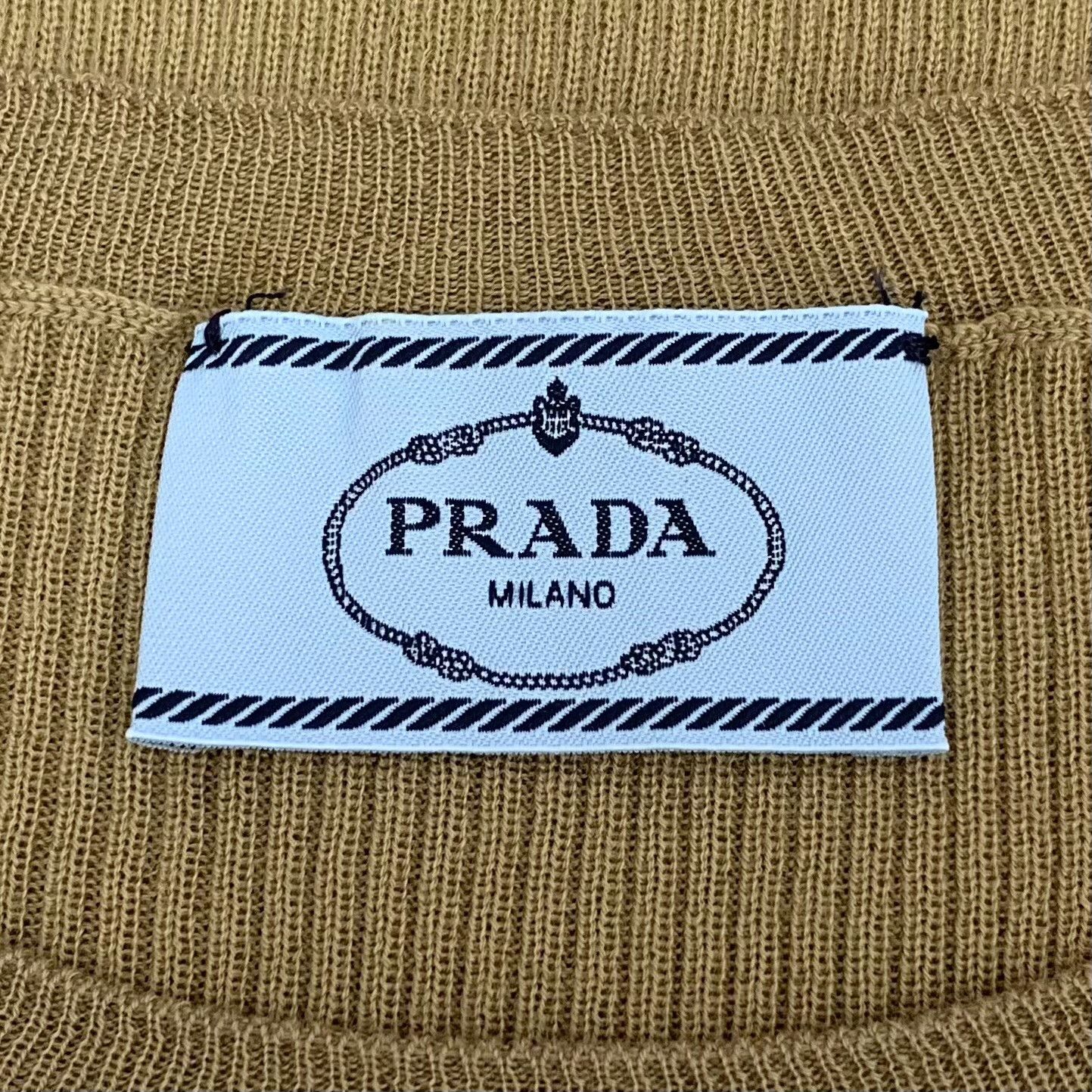 Prada Prada Logo Silk Wool Ribbed Sweater IT 40 Size S / US 4 / IT 40 - 6 Thumbnail
