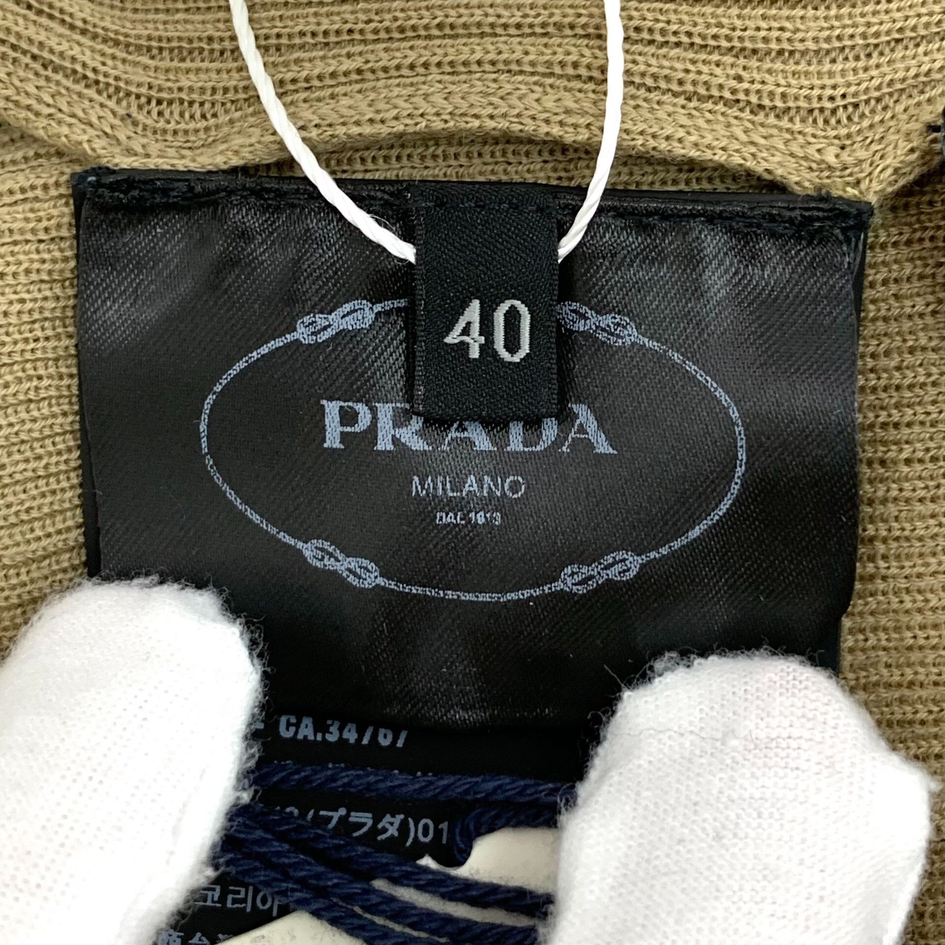 Prada Prada Logo Silk Wool Ribbed Sweater IT 40 Size S / US 4 / IT 40 - 8 Thumbnail