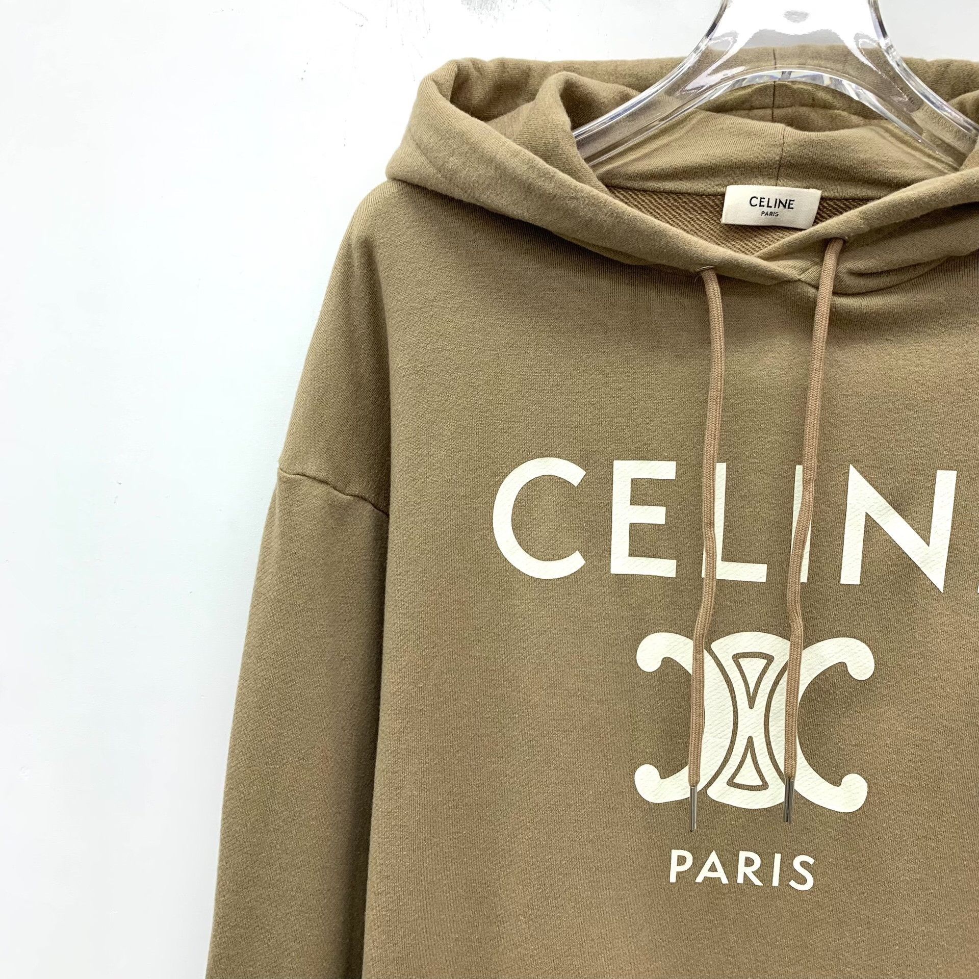 Celine Celine Triomphe Logo Cashmere Blend Hoodie US S Size US S / EU 44-46 / 1 - 4 Thumbnail