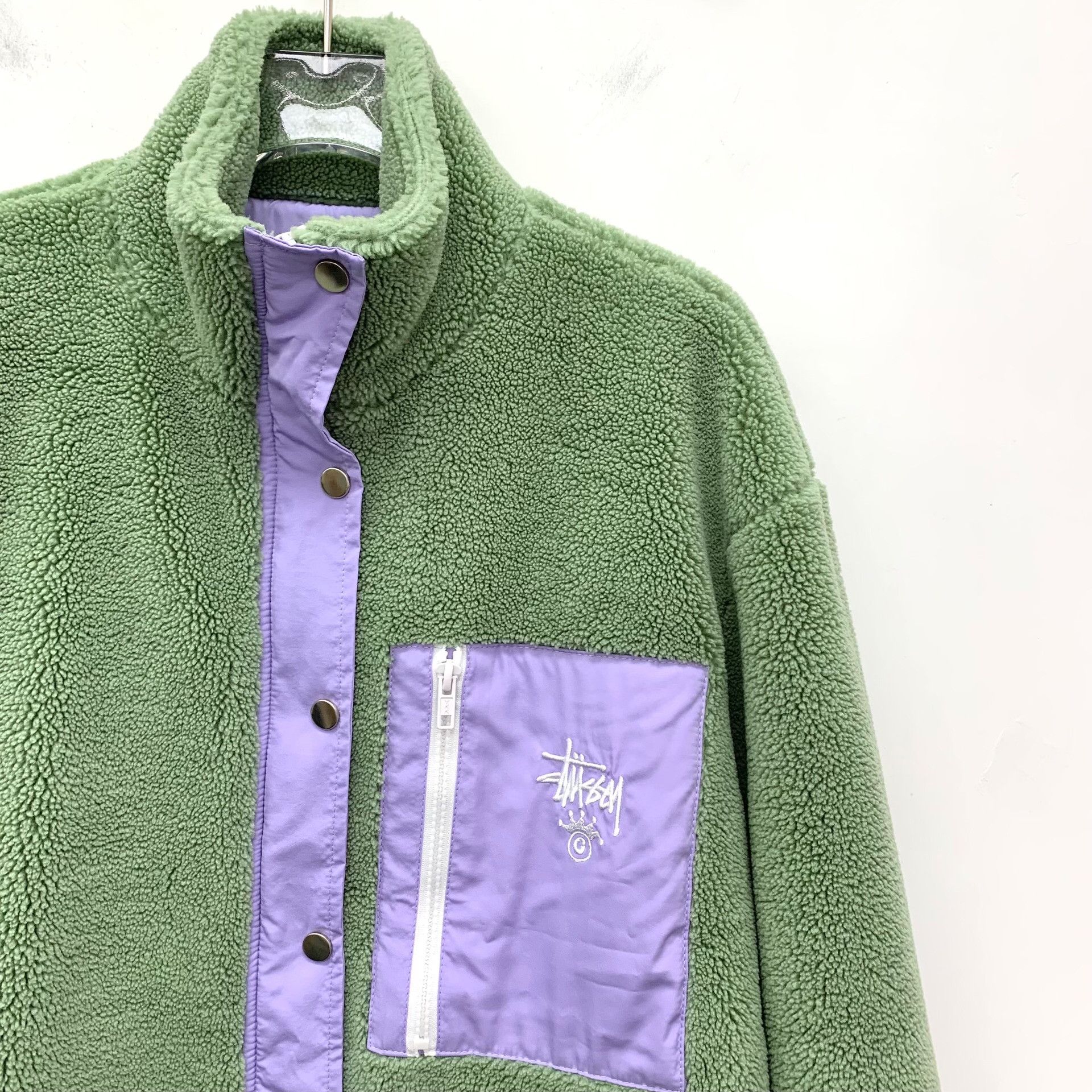 Stussy Stussy Sherpa Fleece Contrast Jacket 6 Size M / US 6-8 / IT 42-44 - 4 Thumbnail
