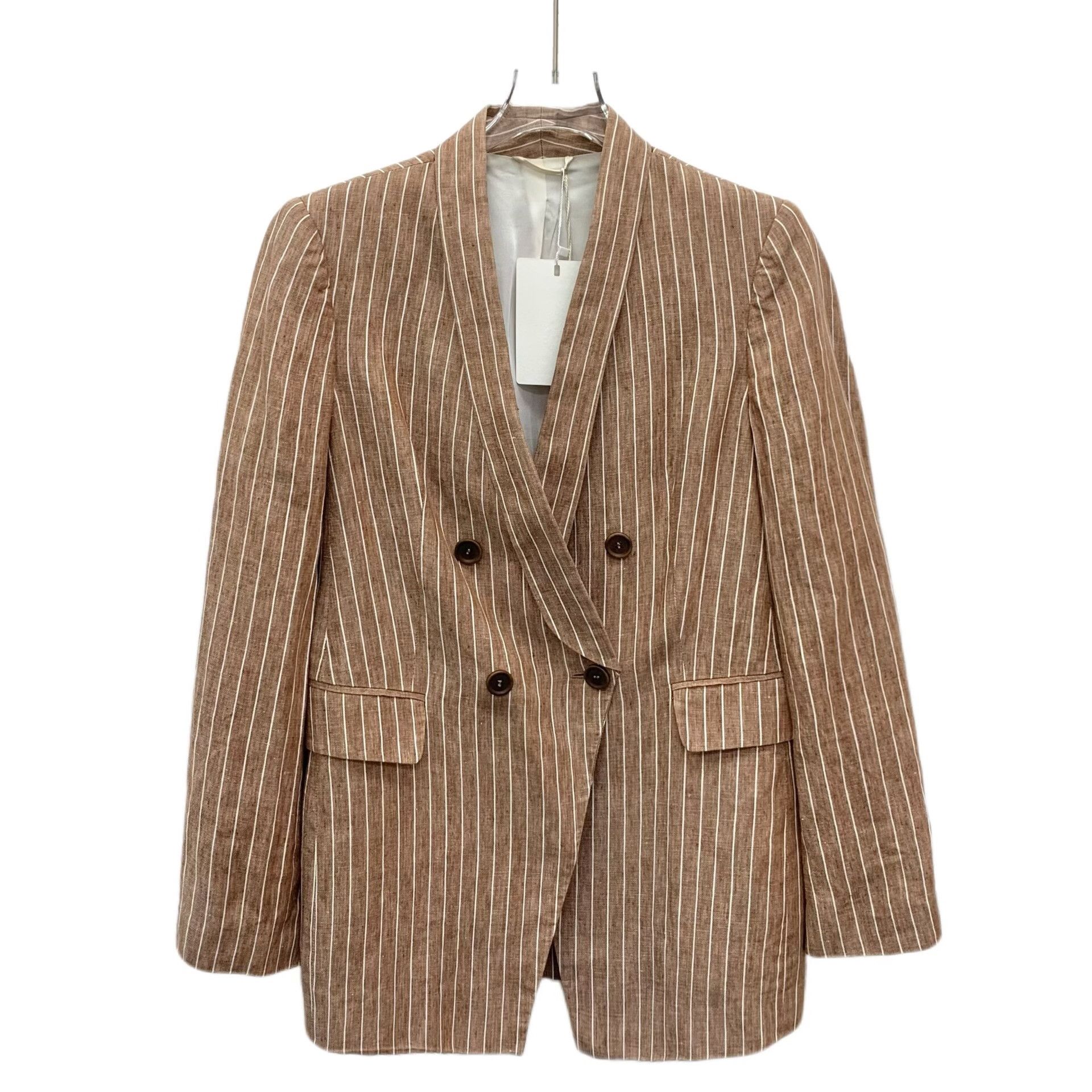 Brunello Cucinelli Brunello Cucinelli Striped Linen Blazer IT 40 Size S / US 4 / IT 40 - 2 Thumbnail