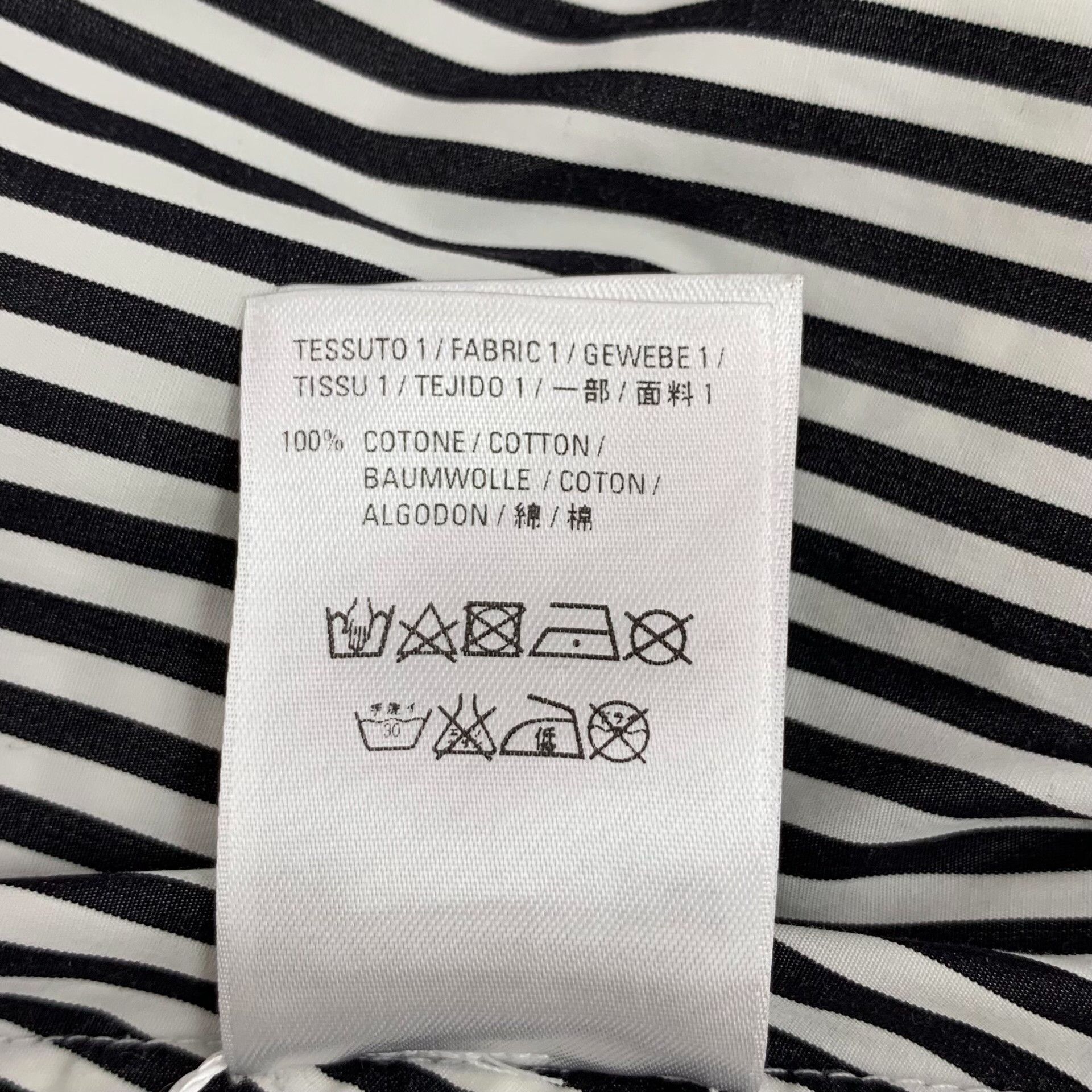 Balenciaga Balenciaga Striped Tie-Neck Logo Shirt 32 Size XXS / US 00 / IT 34 - 8 Thumbnail