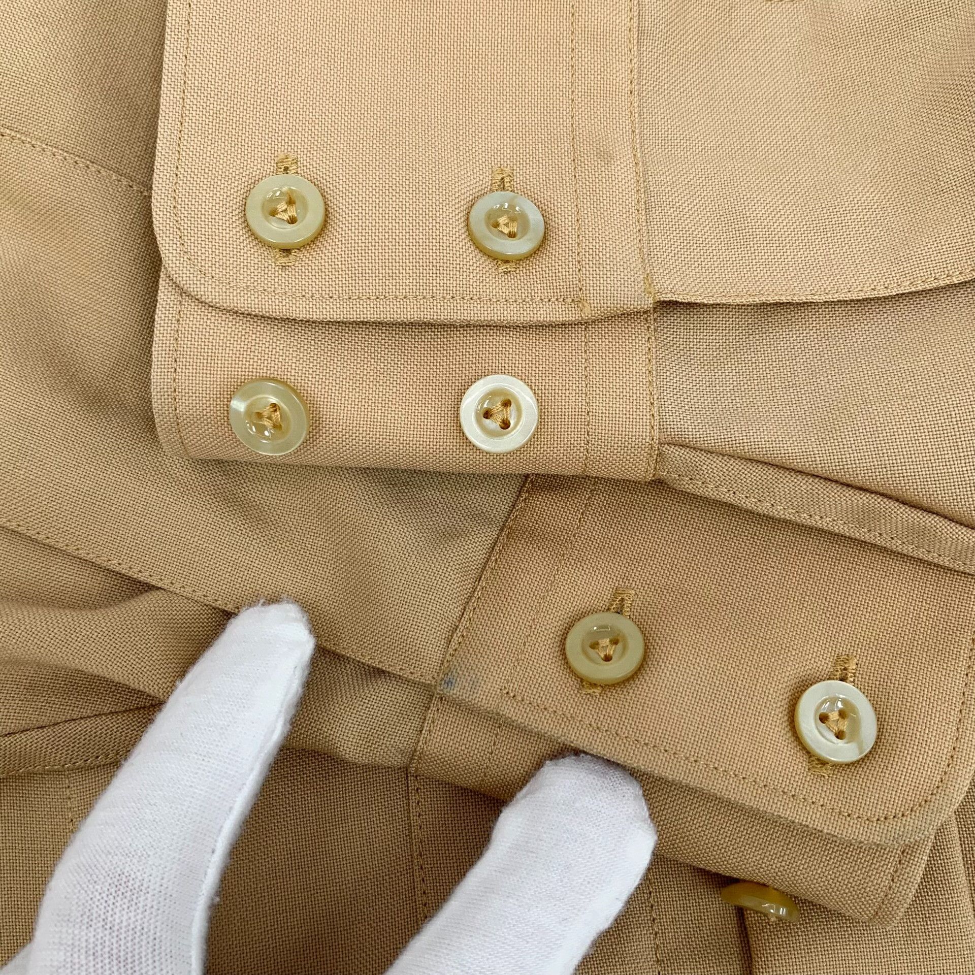 Gucci Gucci Wool Epaulette Long Sleeve Shirt Size 44 Size US S / EU 44-46 / 1 - 10 Thumbnail