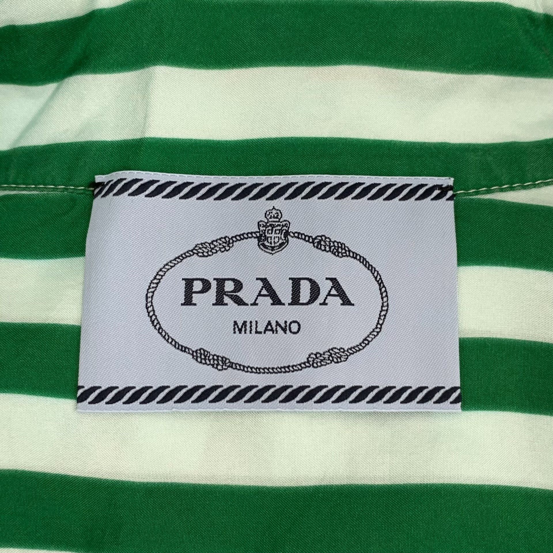 Prada Prada Striped Silk Shirt Dress IT 36 Size XS / US 0-2 / IT 36-38 - 8 Thumbnail