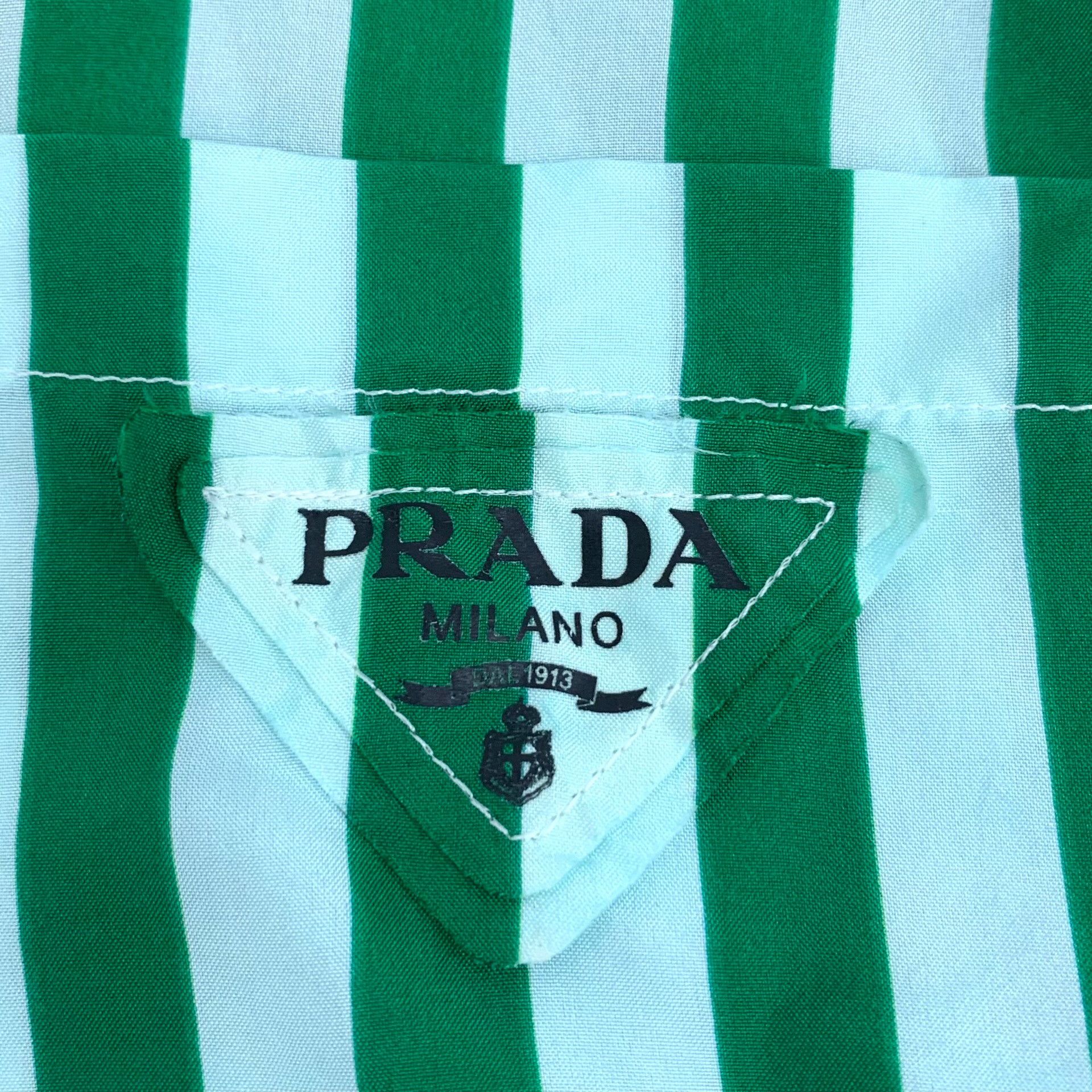 Prada Prada Striped Silk Shirt Dress IT 36 Size XS / US 0-2 / IT 36-38 - 7 Thumbnail
