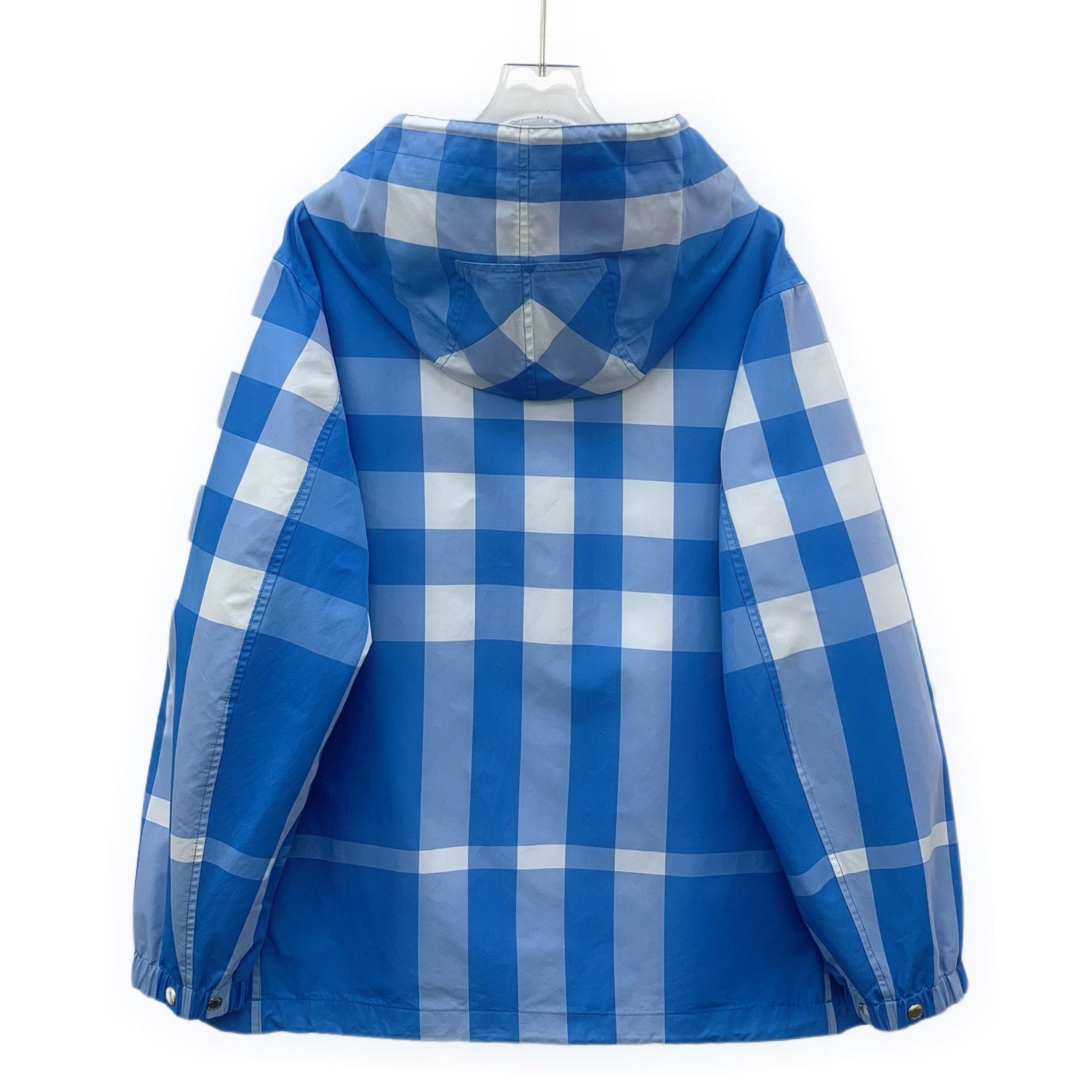 Burberry Burberry Blue Check Hooded Jacket Size M Size US M / EU 48-50 / 2 - 3 Thumbnail