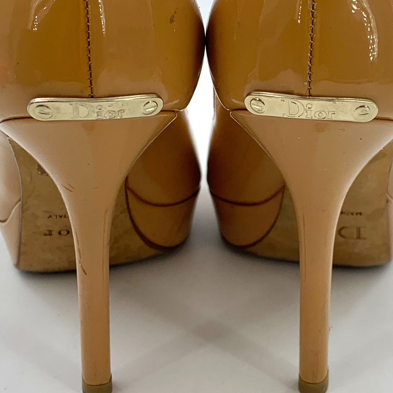 Dior Dior Patent Leather Peep Toe Heels EU 36 Size US 6 / IT 36 - 9 Thumbnail