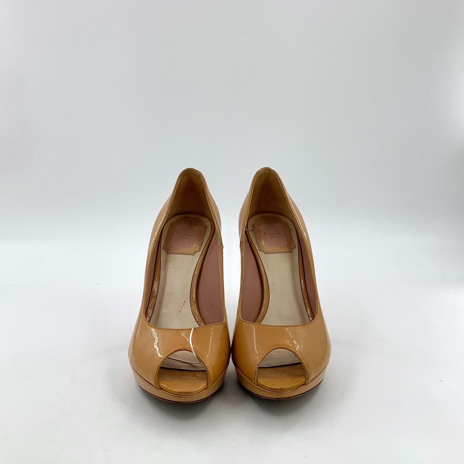 Dior Dior Patent Leather Peep Toe Heels EU 36 Size US 6 / IT 36 - 4 Thumbnail