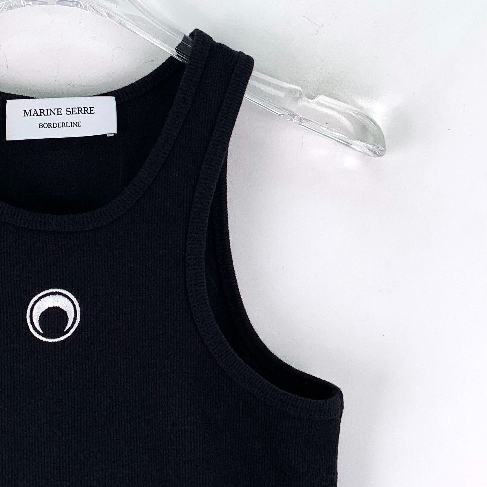 Marine Serre Marine Serre Moon Logo Ribbed Tank Top S Size S / US 4 / IT 40 - 4 Thumbnail