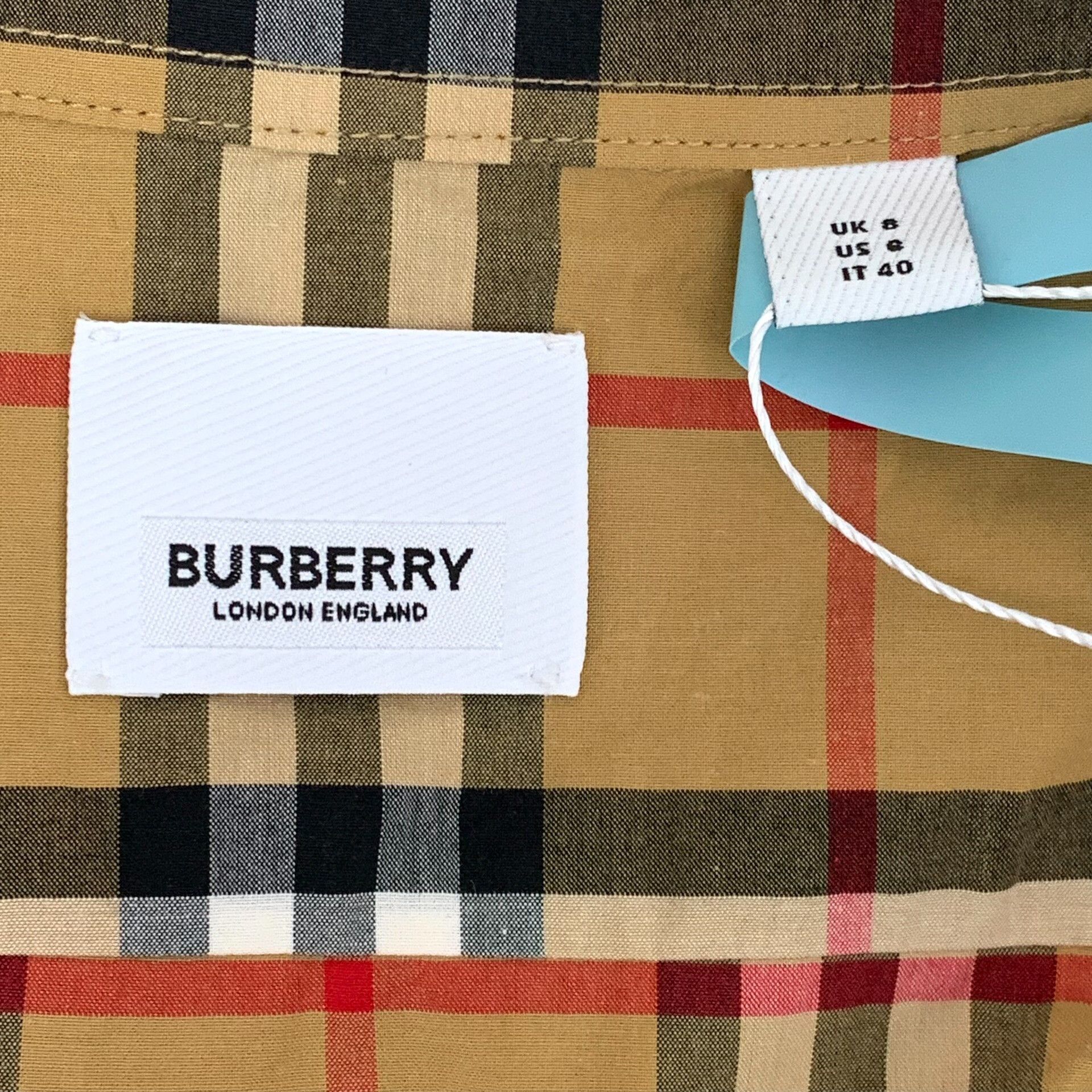 Burberry Burberry Check Cotton Button Up Shirt IT 40 Size S / US 4 / IT 40 - 6 Thumbnail
