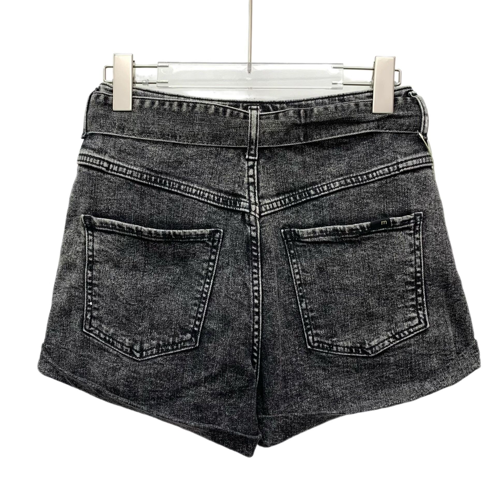 Maje Maje Washed Gray Denim Tie Belt Shorts Size 36 Size 26" / US 2 / IT 38 - 3 Thumbnail