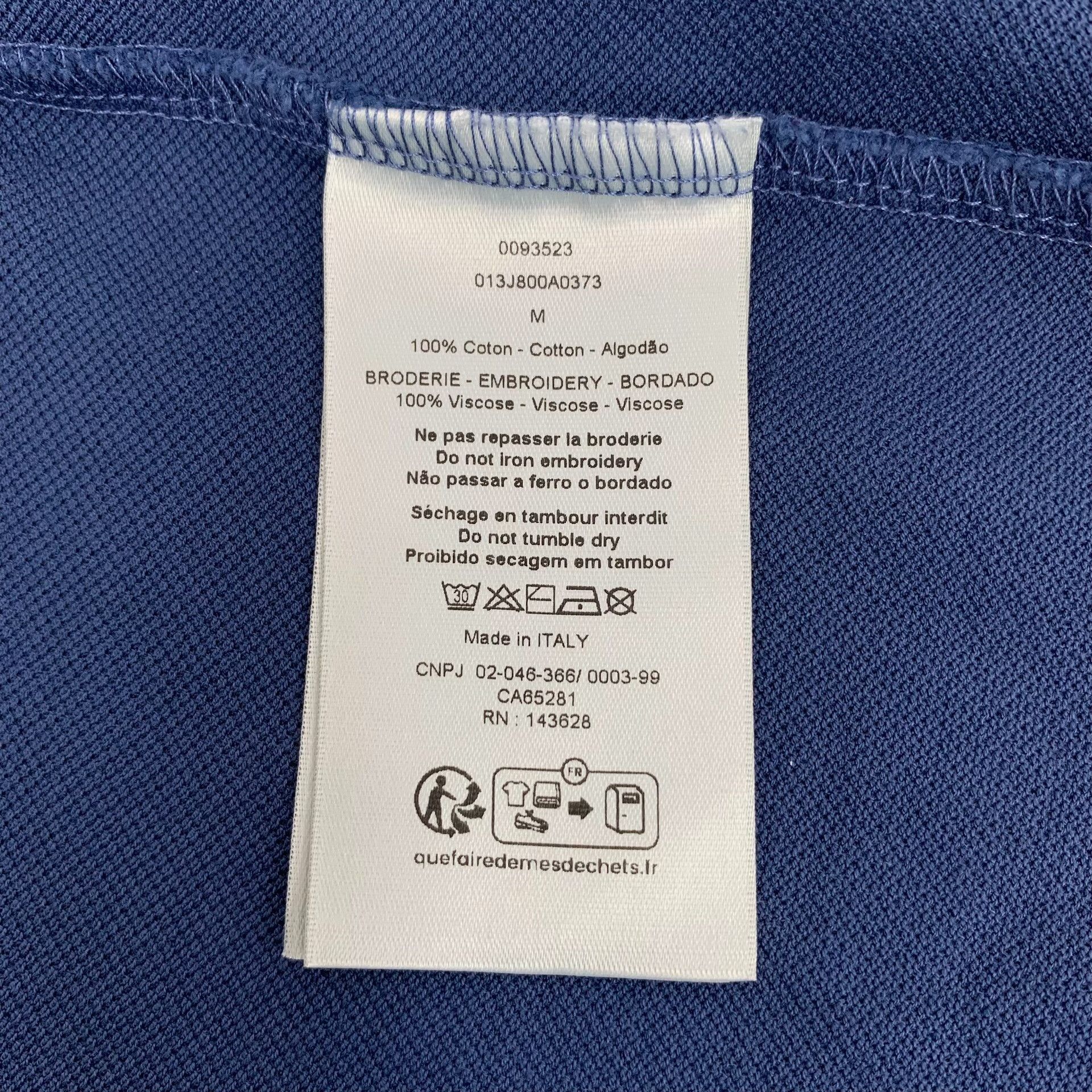 Dior Dior CD Embroidery Polo Shirt M Size US M / EU 48-50 / 2 - 9 Thumbnail