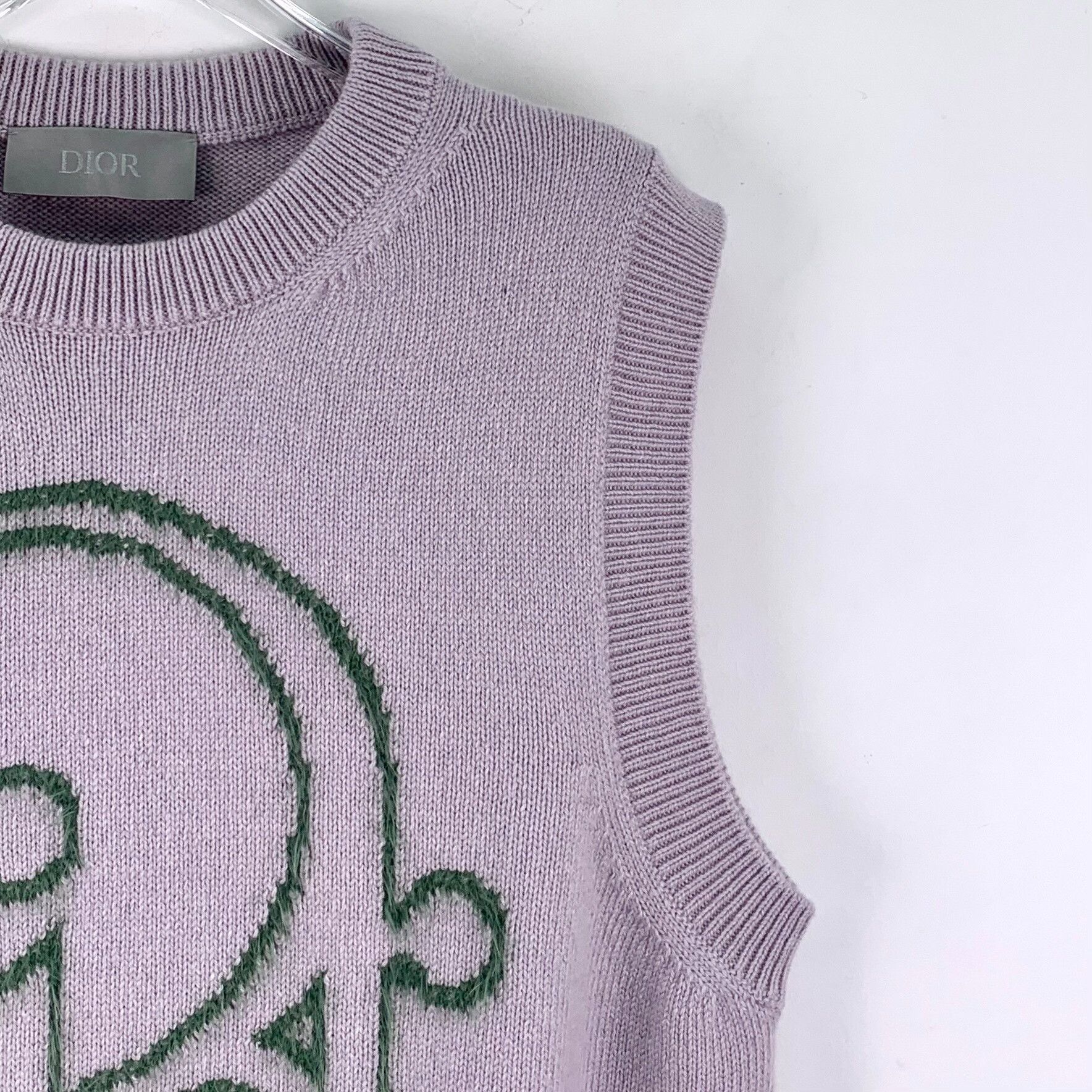 Dior Dior Logo Intarsia Cashmere Vest Size M Size US M / EU 48-50 / 2 - 4 Thumbnail