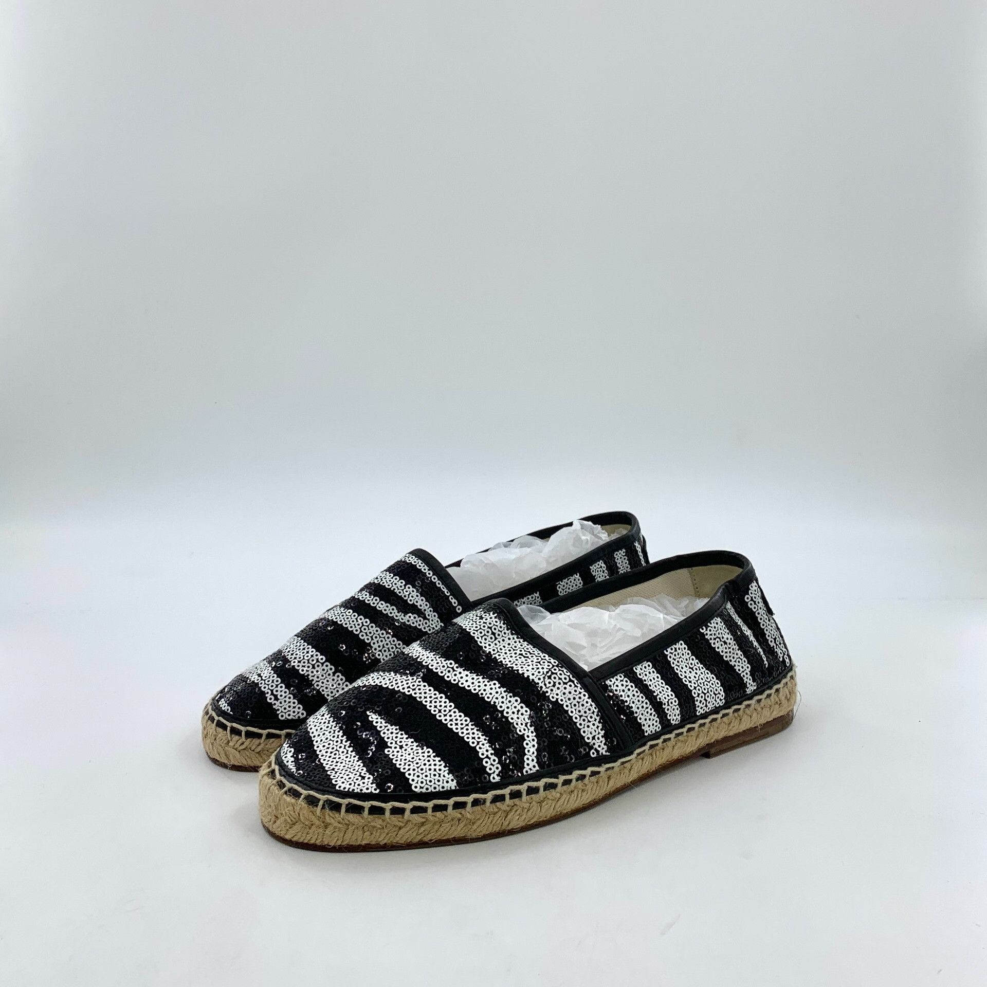 Dolce & Gabbana Dolce & Gabbana Sequin Striped Espadrilles Size 39 Size US 6 / EU 39 - 2 Thumbnail