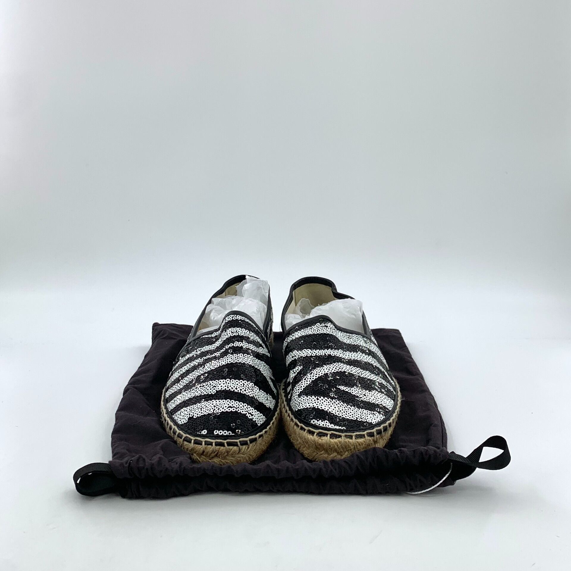 Dolce & Gabbana Dolce & Gabbana Sequin Striped Espadrilles Size 39 Size US 6 / EU 39 - 9 Thumbnail