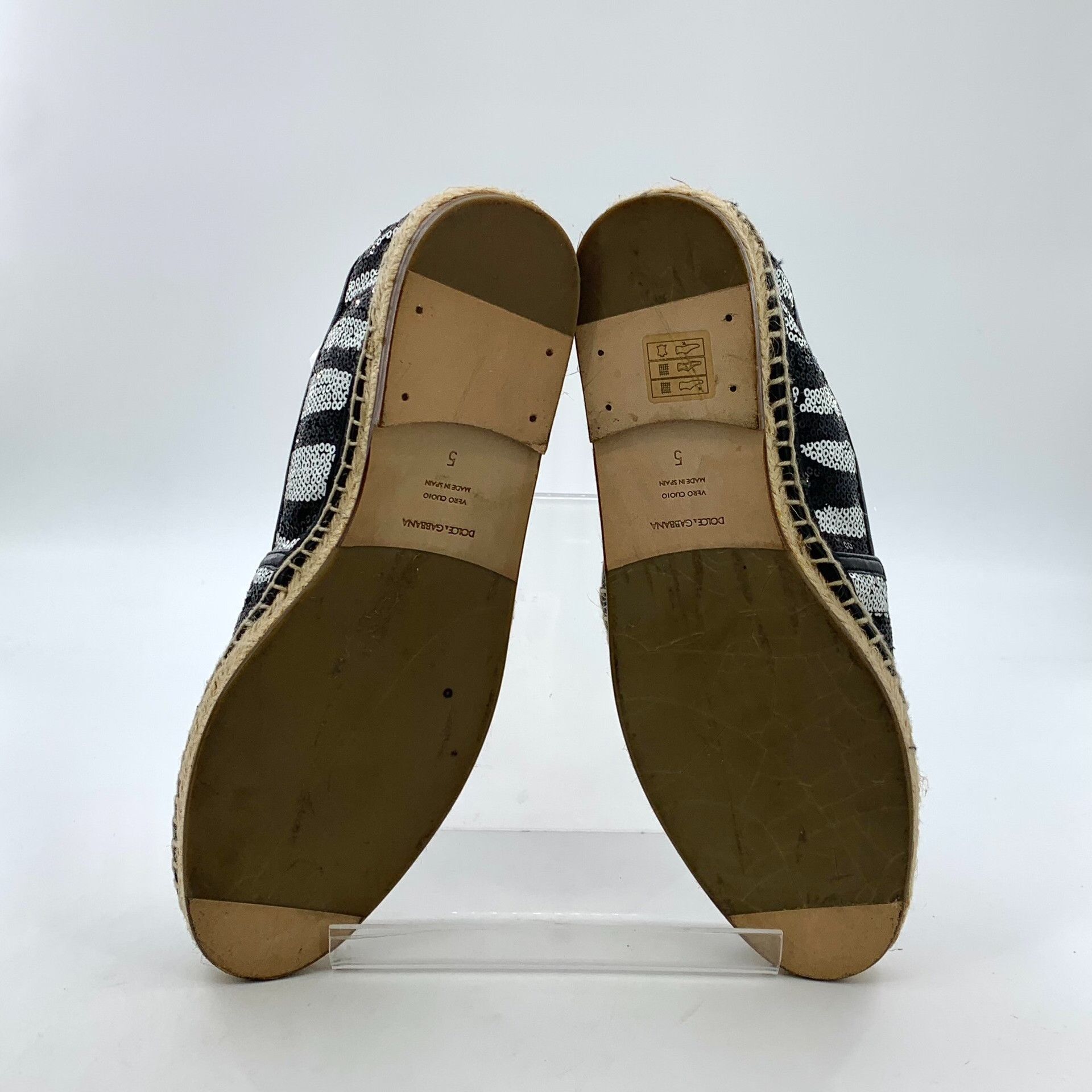Dolce & Gabbana Dolce & Gabbana Sequin Striped Espadrilles Size 39 Size US 6 / EU 39 - 6 Thumbnail