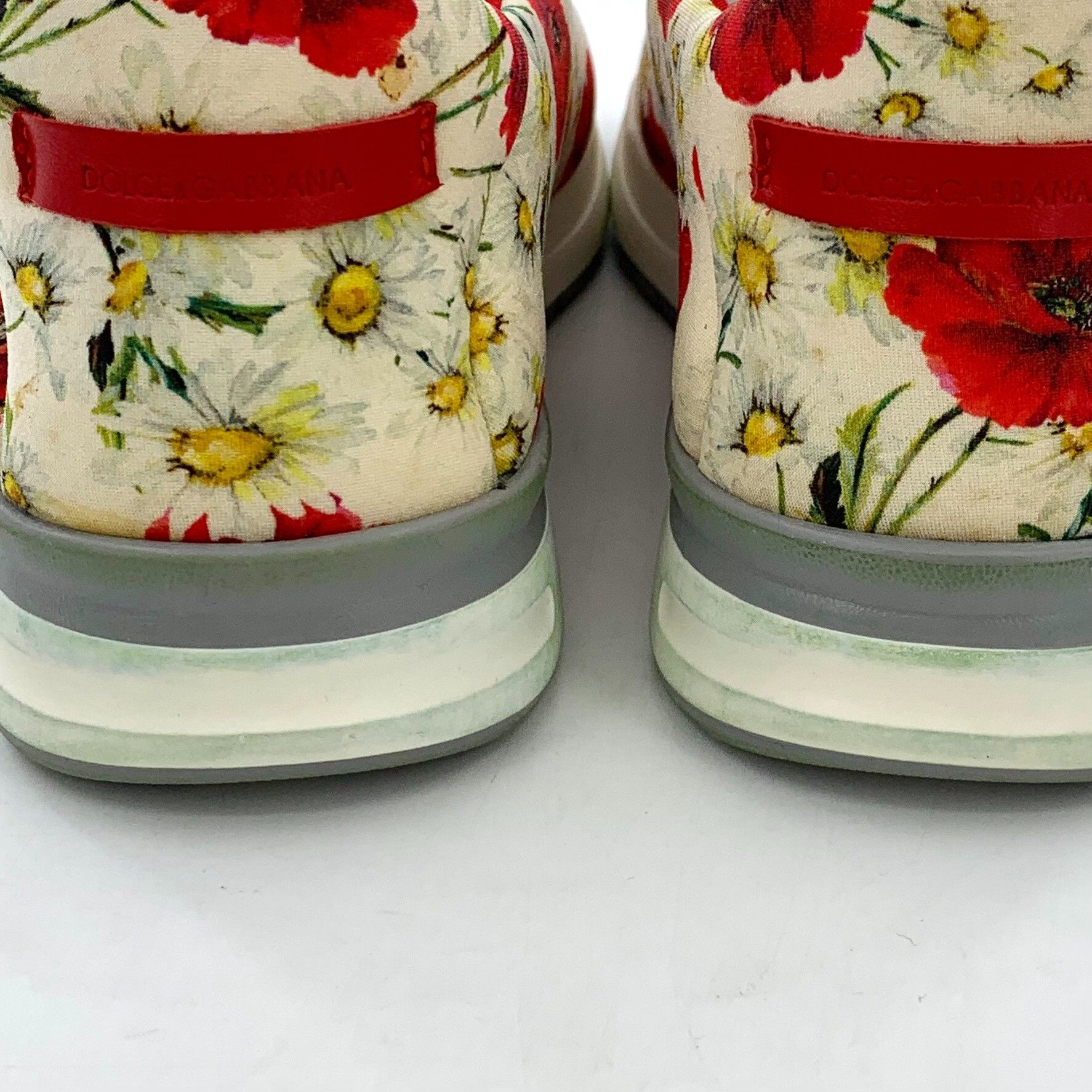 Dolce & Gabbana Dolce & Gabbana Floral Print Slip On Sneakers 38 Size US 8 / IT 38 - 10 Thumbnail