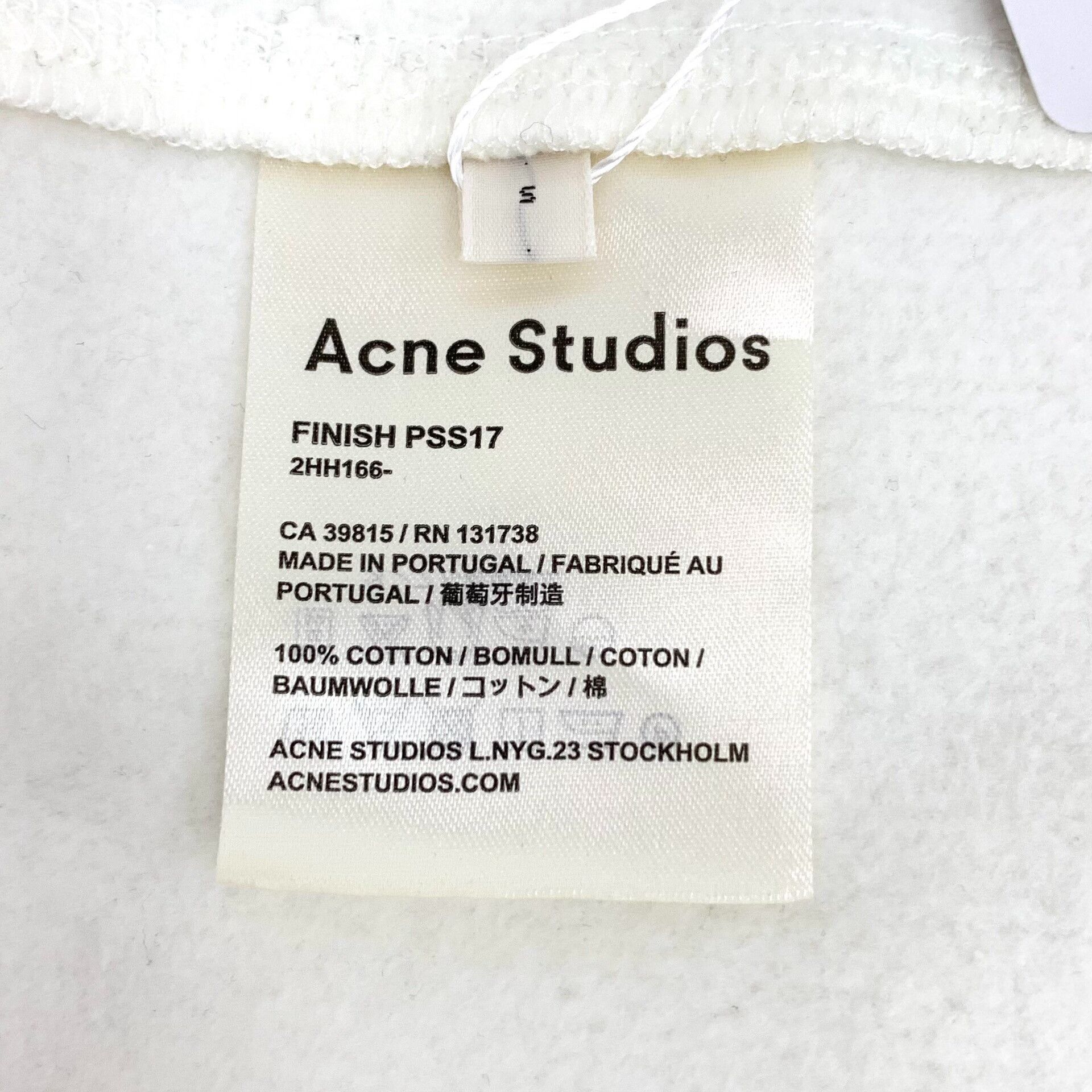 Acne Studios Acne Studios Cream Cotton Sweatshirt Size S Size US S / EU 44-46 / 1 - 8 Thumbnail
