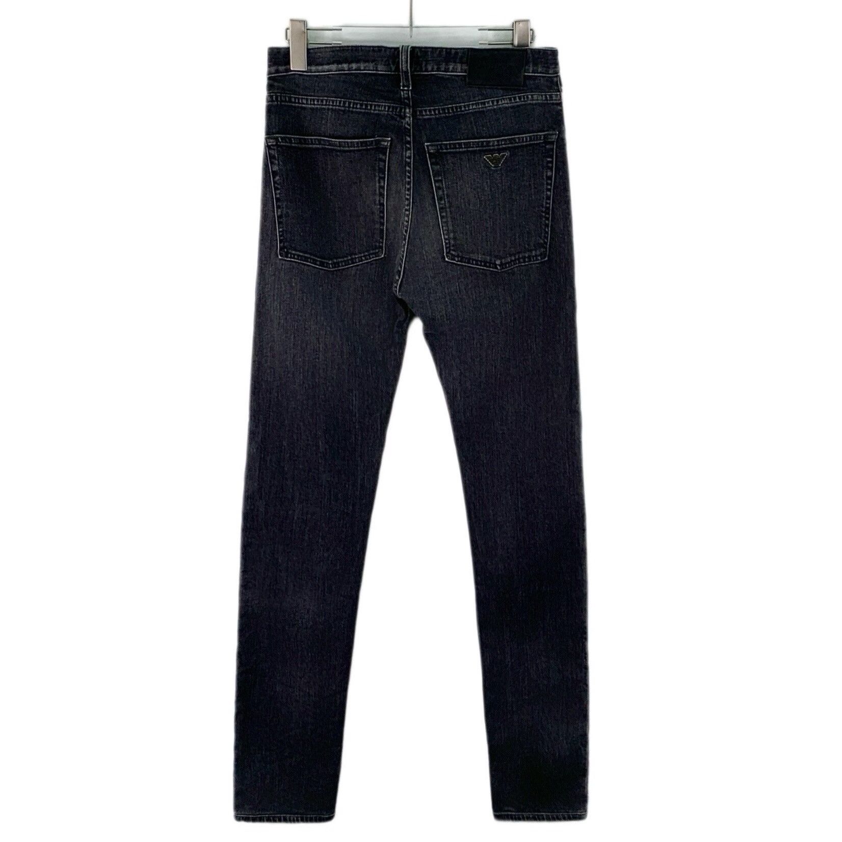 Emporio Armani Emporio Armani Gray Logo Denim Jeans 29 Size US 29 - 3 Thumbnail