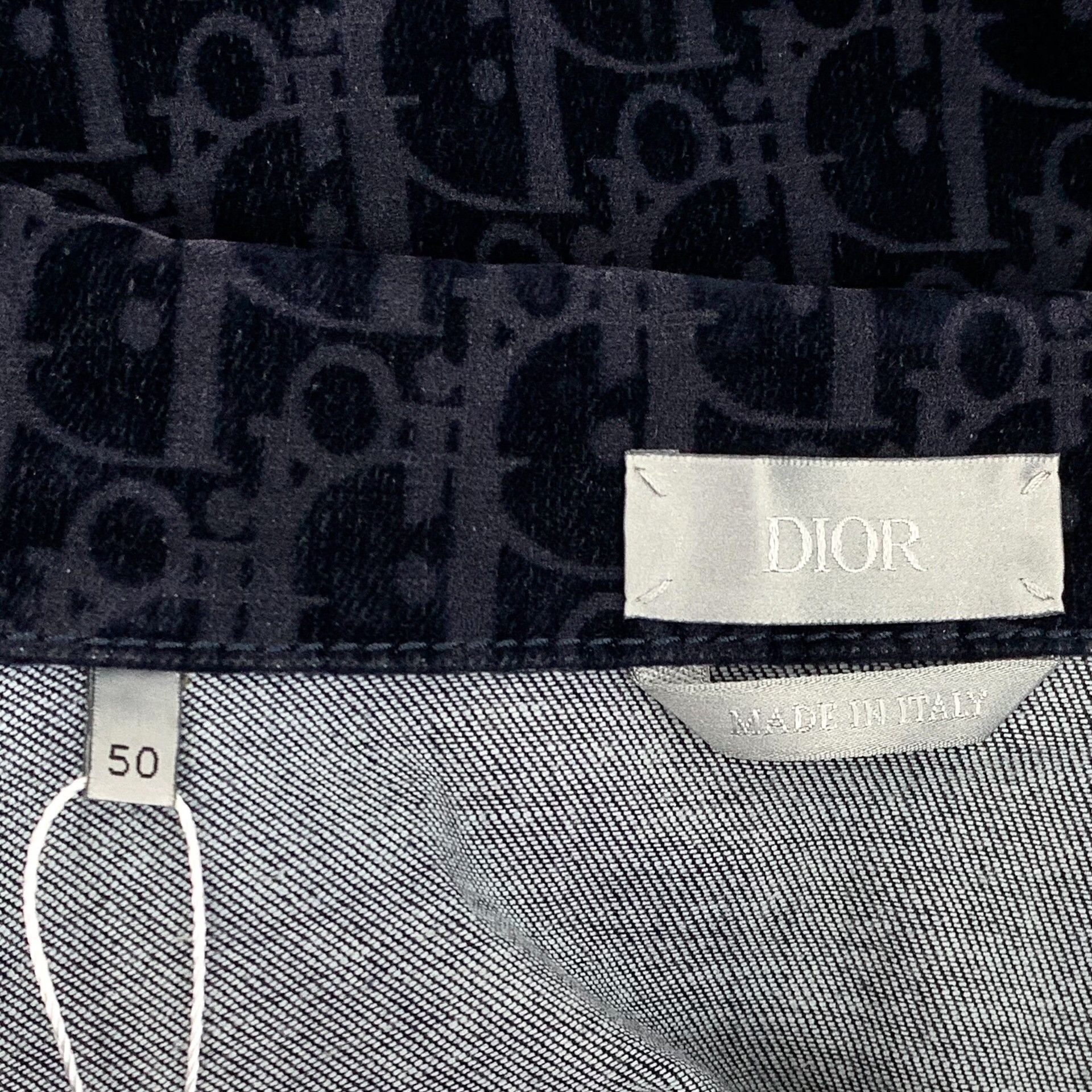 Dior Dior Oblique Flocked Monogram Long Sleeve Shirt 50 Size US M / EU 48-50 / 2 - 6 Thumbnail