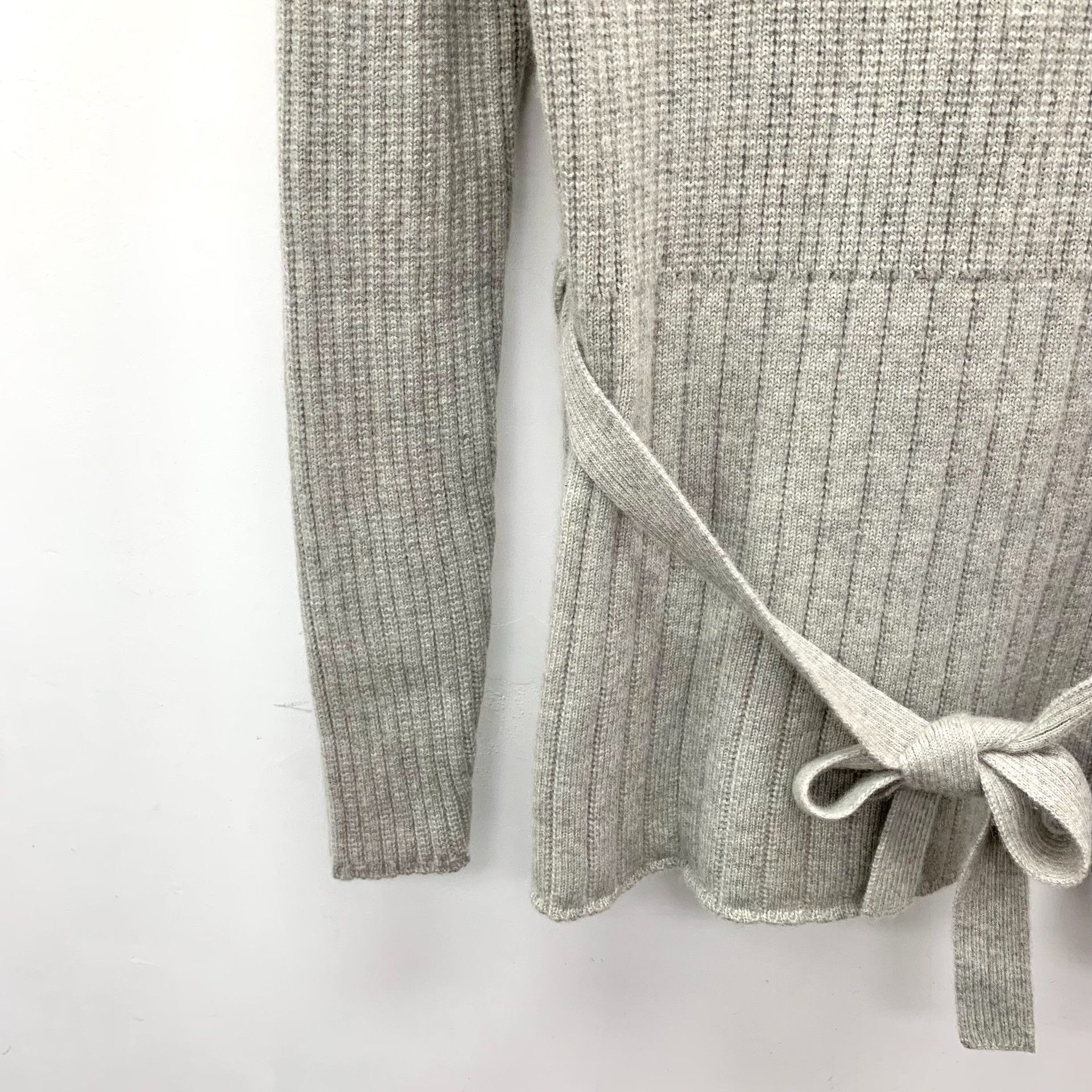 Loro Piana Loro Piana Gray Cashmere Belted Sweater IT 40 Size S / US 4 / IT 40 - 5 Thumbnail