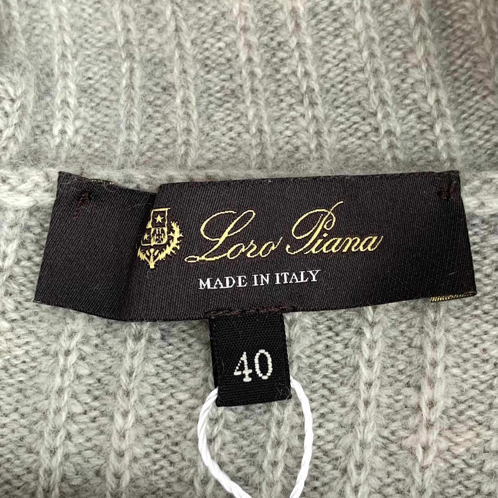 Loro Piana Loro Piana Gray Cashmere Belted Sweater IT 40 Size S / US 4 / IT 40 - 6 Thumbnail