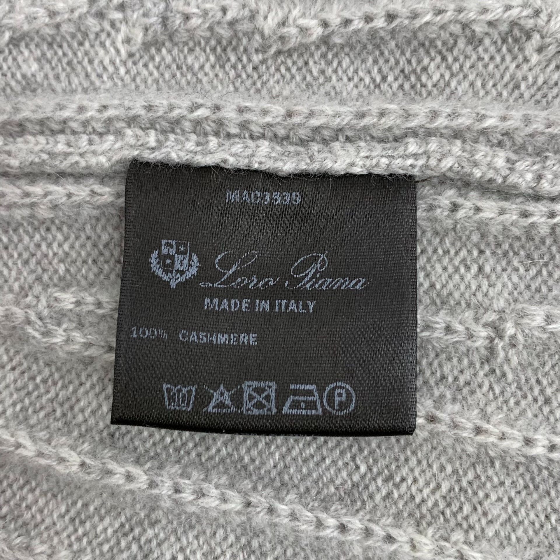Loro Piana Loro Piana Gray Cashmere Belted Sweater IT 40 Size S / US 4 / IT 40 - 7 Thumbnail