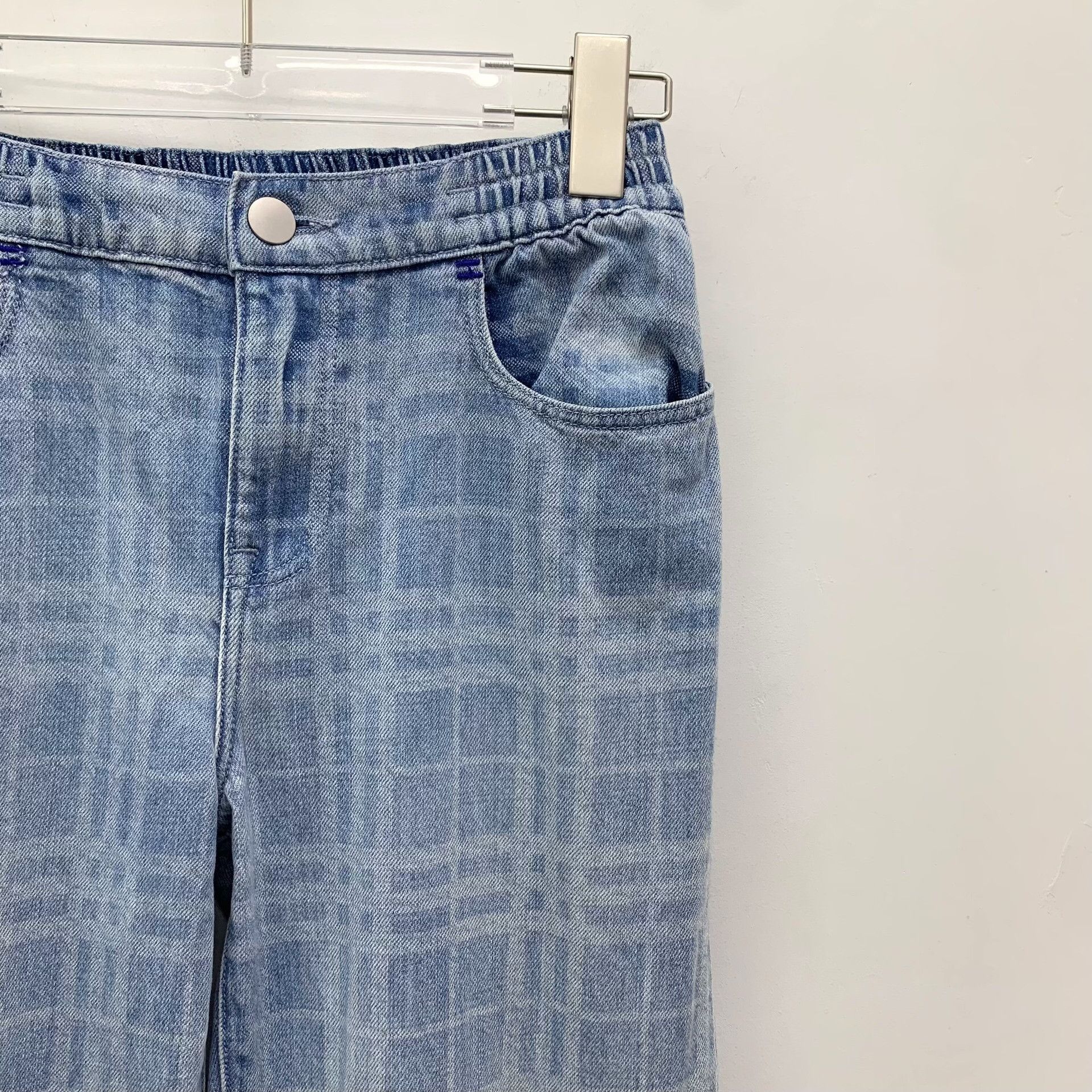 Burberry Burberry Blue Check Casual Pants 10Y Size US 26 / EU 42 - 4 Thumbnail