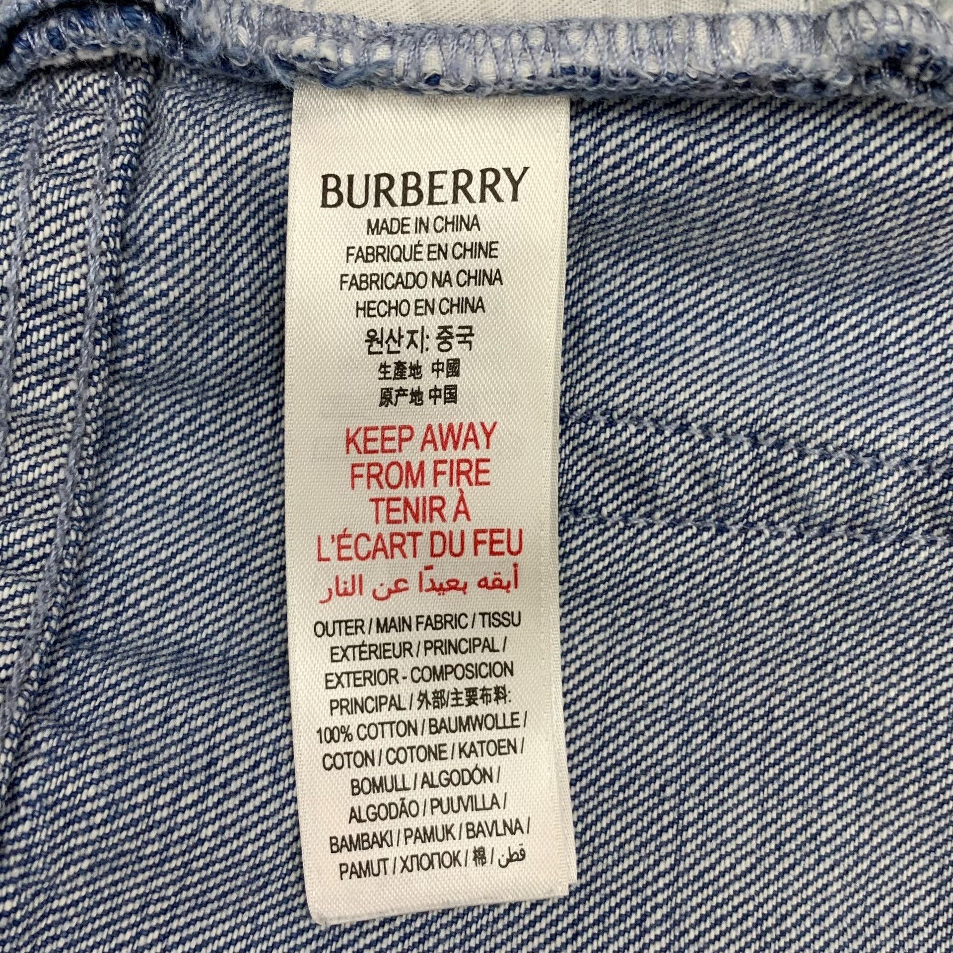 Burberry Burberry Blue Check Casual Pants 10Y Size US 26 / EU 42 - 8 Thumbnail