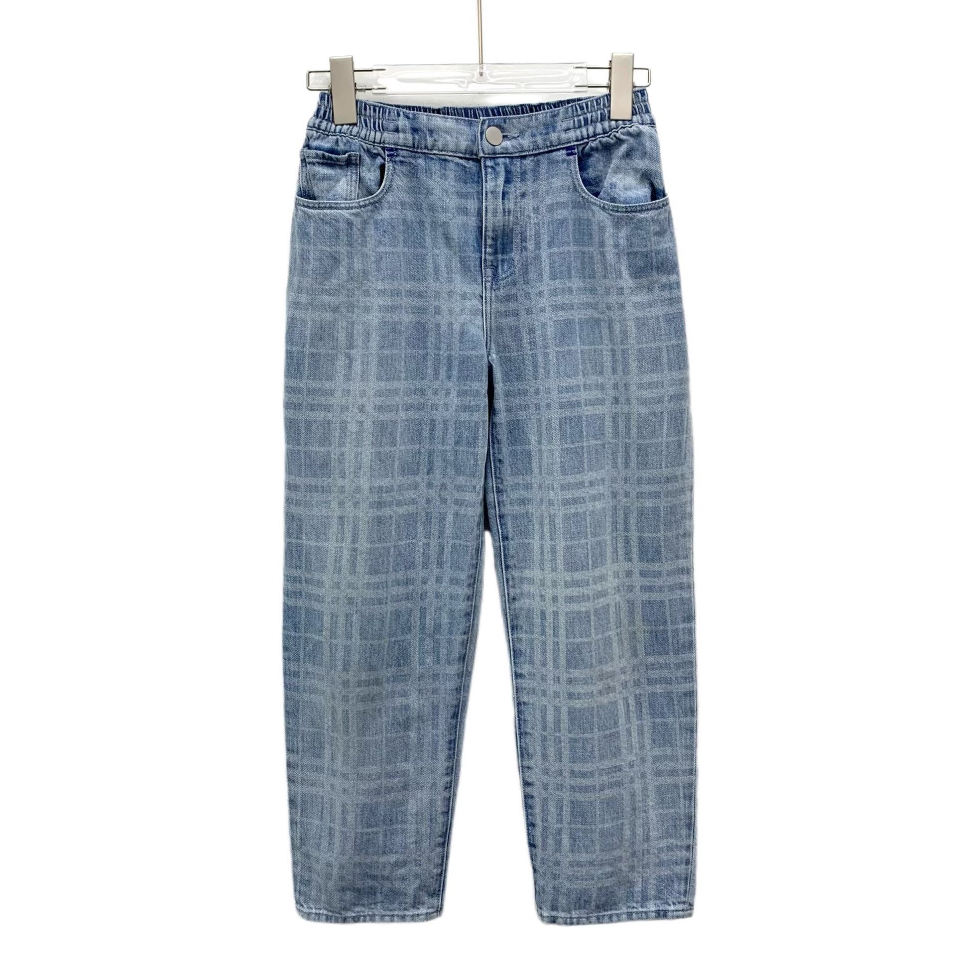 Burberry Burberry Blue Check Casual Pants 10Y Size US 26 / EU 42 - 2 Thumbnail