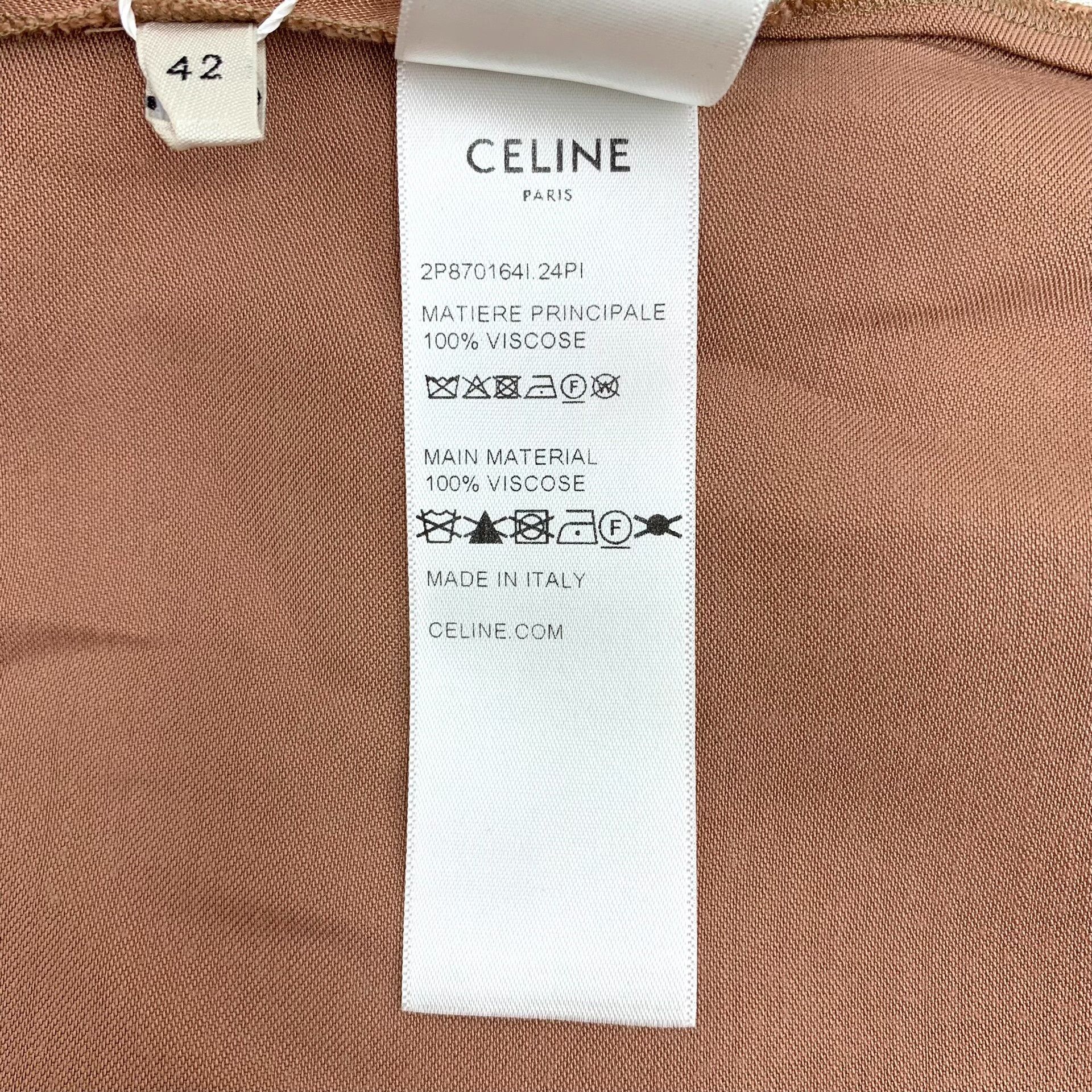 Celine Celine Triomphe Patch Viscose Pants Size 42 Size 30" / US 8 / IT 44 - 9 Thumbnail