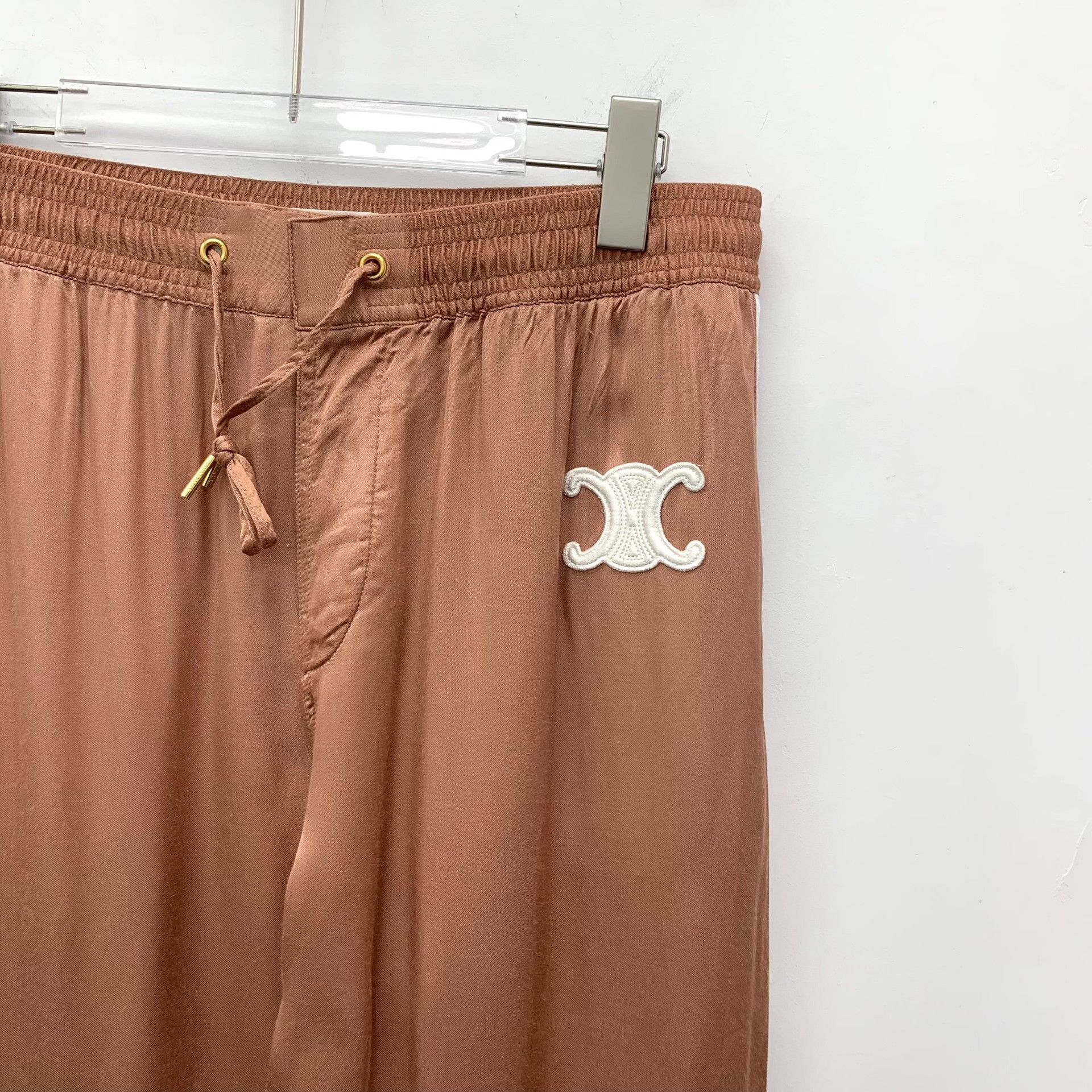 Celine Celine Triomphe Patch Viscose Pants Size 42 Size 30" / US 8 / IT 44 - 4 Thumbnail