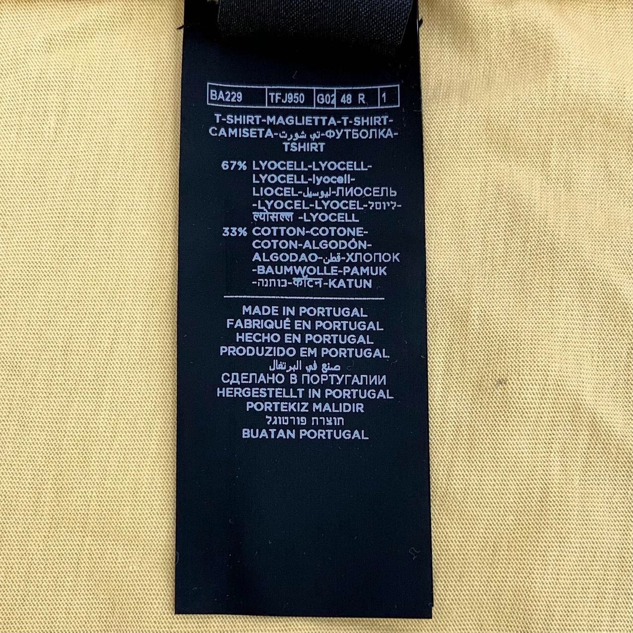 Tom Ford Tom Ford Yellow Lyocell Blend T-Shirt Size 48 Size US M / EU 48-50 / 2 - 9 Thumbnail