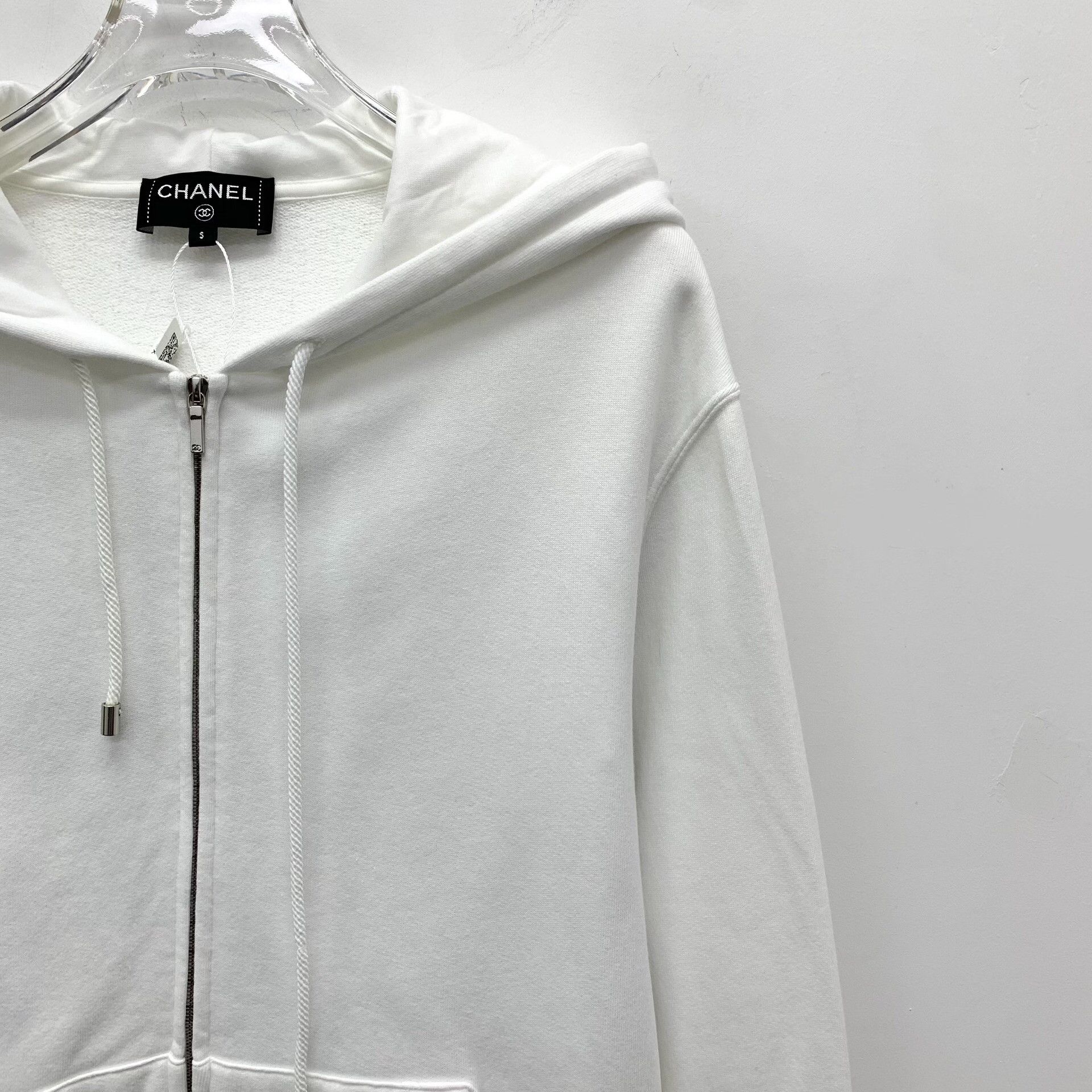 Chanel Chanel Camellia Logo Graphic Zip Hoodie S Size S / US 4 / IT 40 - 4 Thumbnail