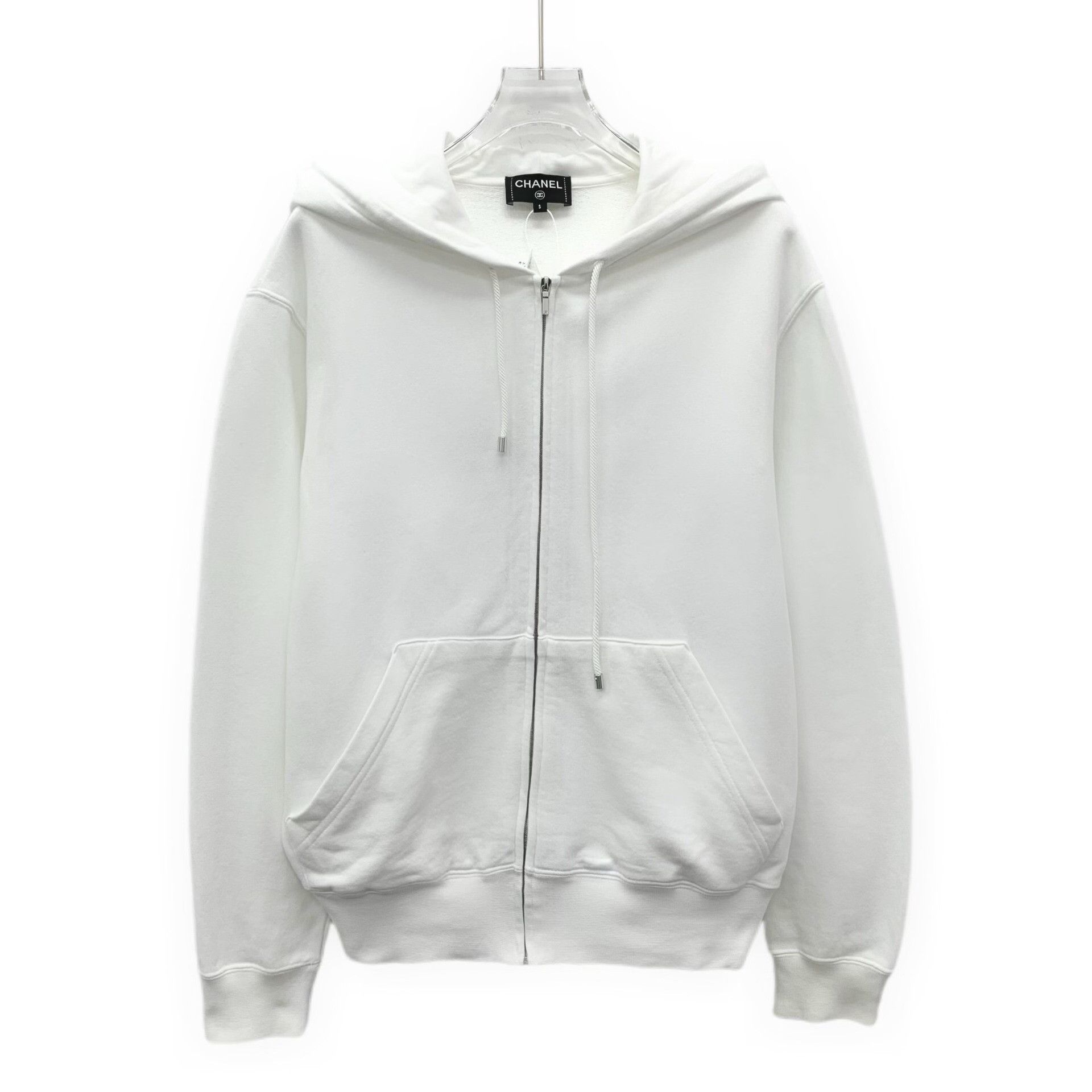 Chanel Chanel Camellia Logo Graphic Zip Hoodie S Size S / US 4 / IT 40 - 2 Thumbnail