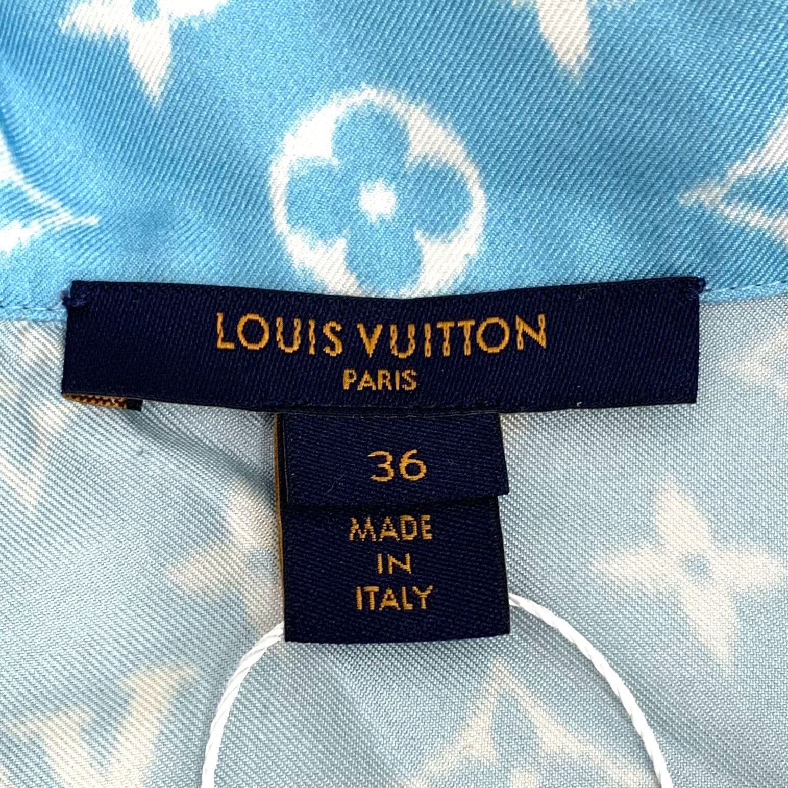 Louis Vuitton Louis Vuitton Monogram Silk Short Sleeve Shirt 36 Size XS / US 0-2 / IT 36-38 - 6 Thumbnail