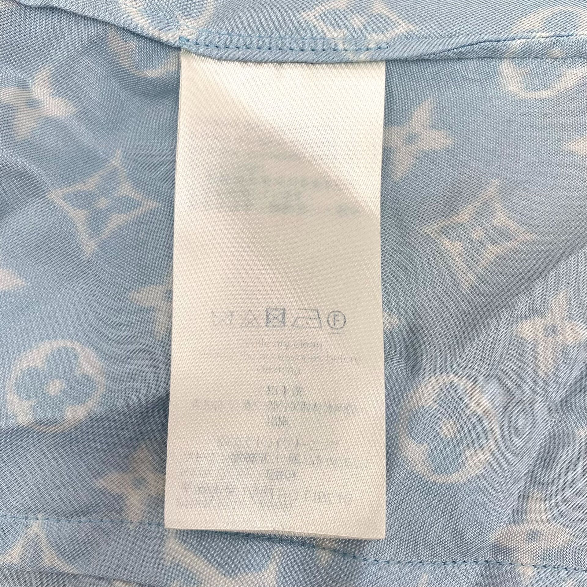 Louis Vuitton Louis Vuitton Monogram Silk Short Sleeve Shirt 36 Size XS / US 0-2 / IT 36-38 - 7 Thumbnail