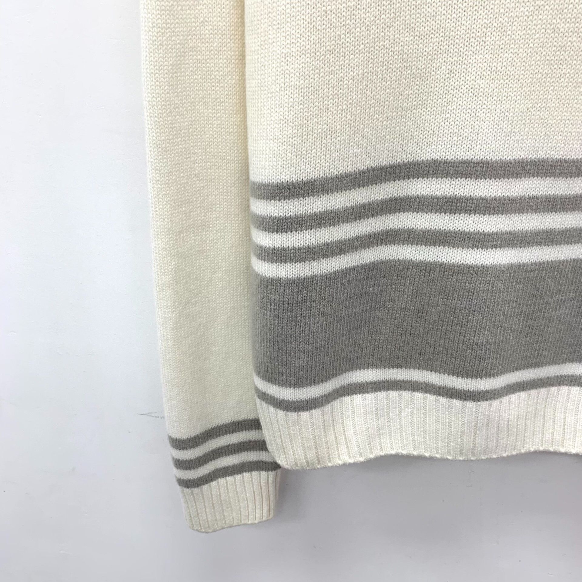 Loro Piana Loro Piana Striped Baby Cashmere Sweater IT 42 Size M / US 6-8 / IT 42-44 - 5 Thumbnail