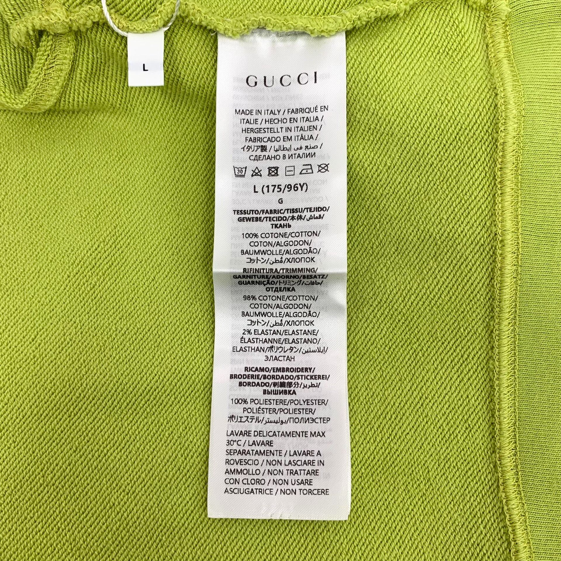 Gucci Gucci Tonal Embroidered Logo Sweatshirt Size L Size US L / EU 52-54 / 3 - 8 Thumbnail