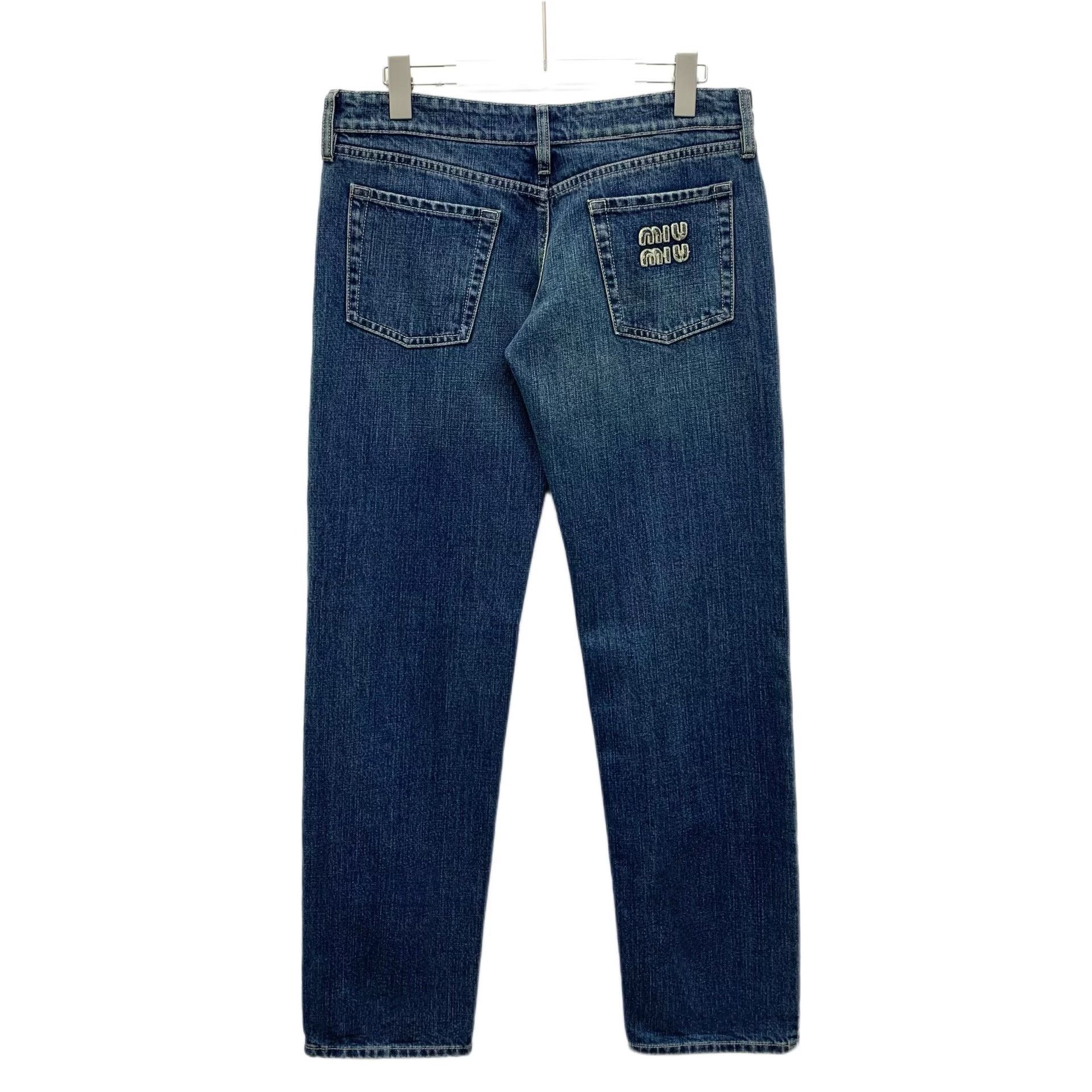 Miu Miu Miu Miu Embroidered Logo Jeans 26 Size 26" / US 2 / IT 38 - 3 Thumbnail