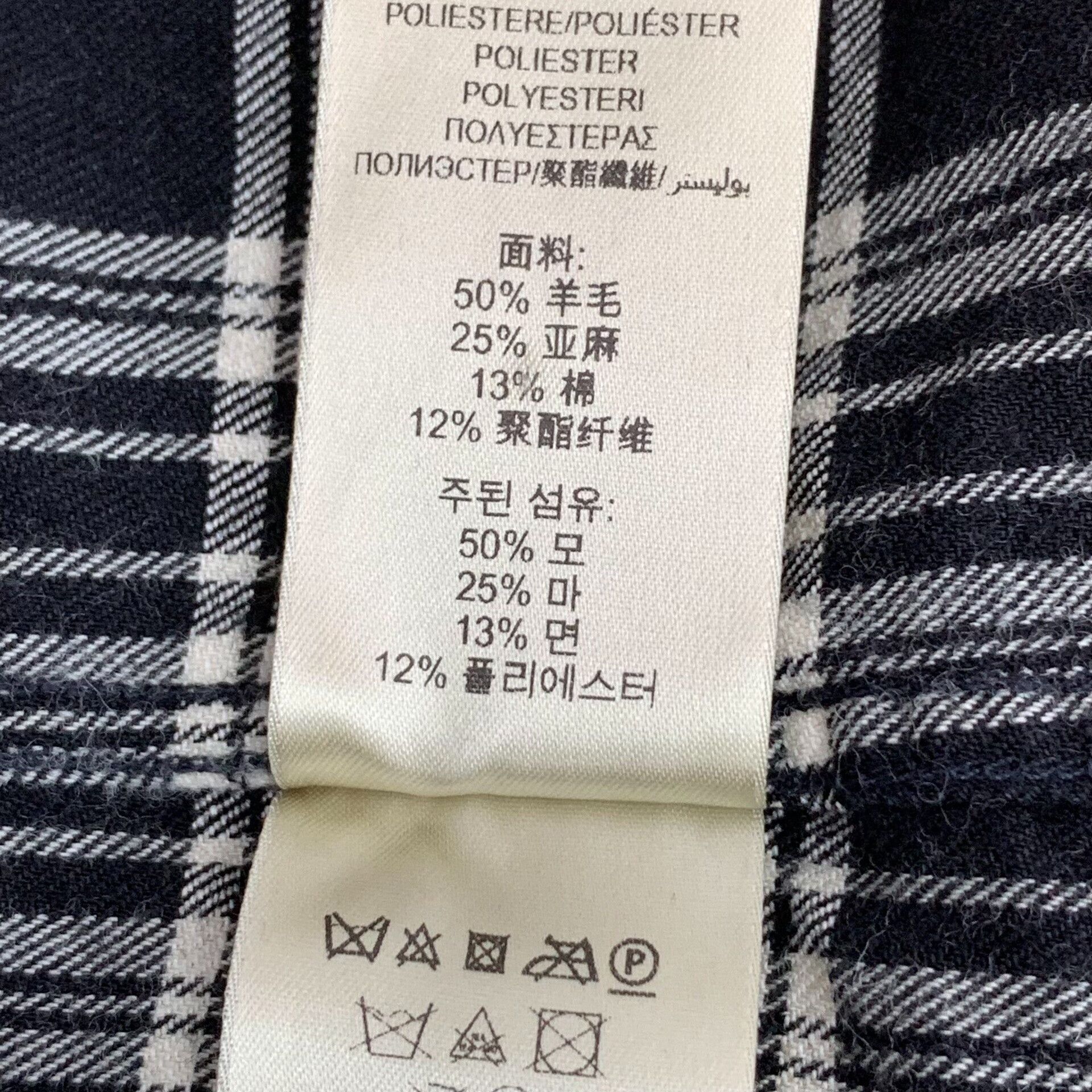 Burberry Burberry Brit Plaid Wool Blend Shirt Size M Size US M / EU 48-50 / 2 - 9 Thumbnail